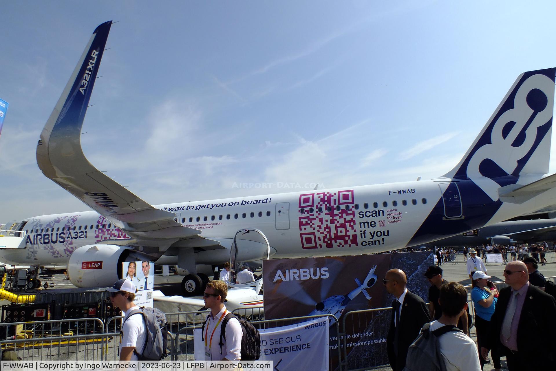 F-WWAB, 2022 Airbus A321-253NY C/N 11080, Airbus A321-253NY XLR NEO at the Aerosalon 2023, Paris