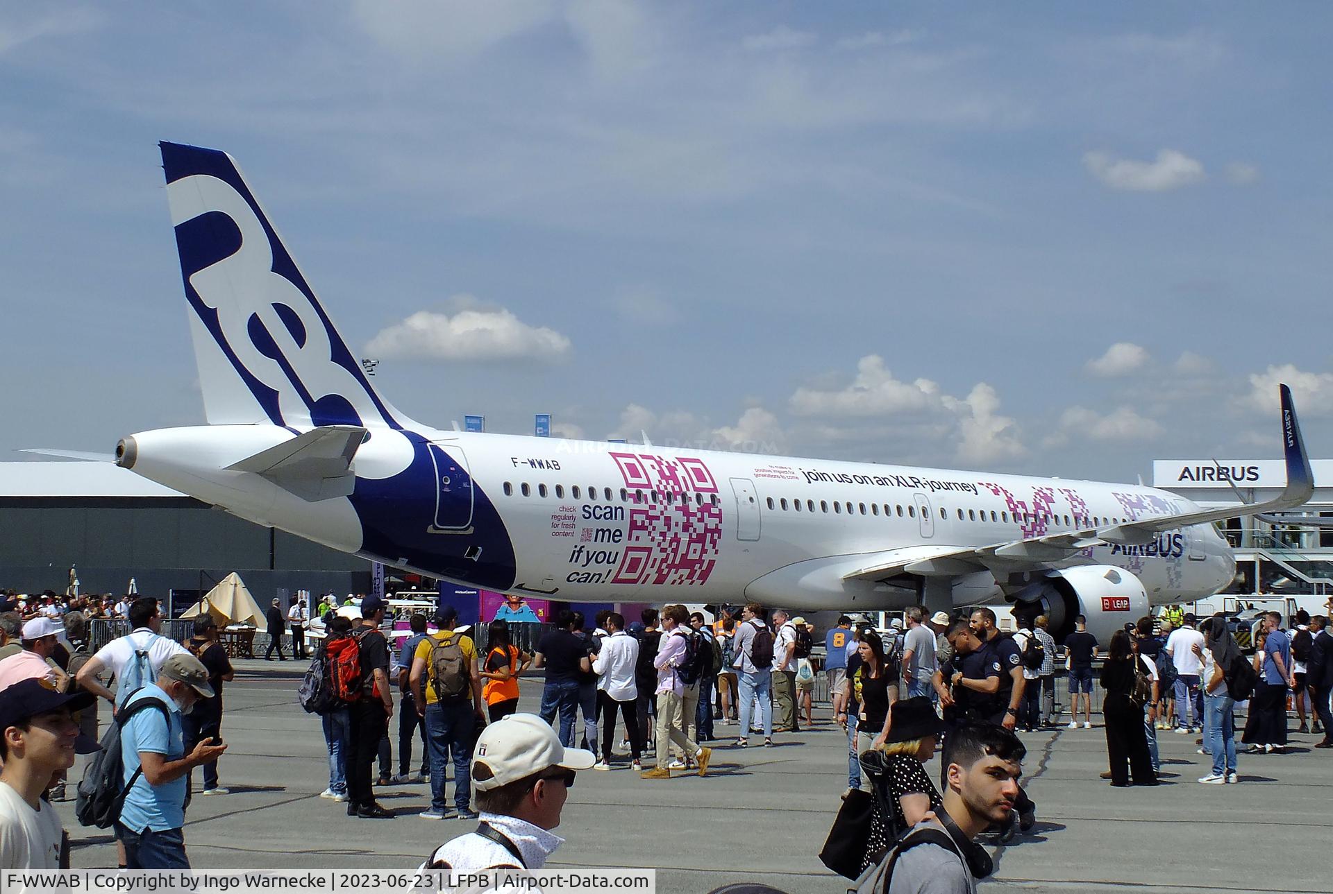 F-WWAB, 2022 Airbus A321-253NY C/N 11080, Airbus A321-253NY XLR NEO at the Aerosalon 2023, Paris
