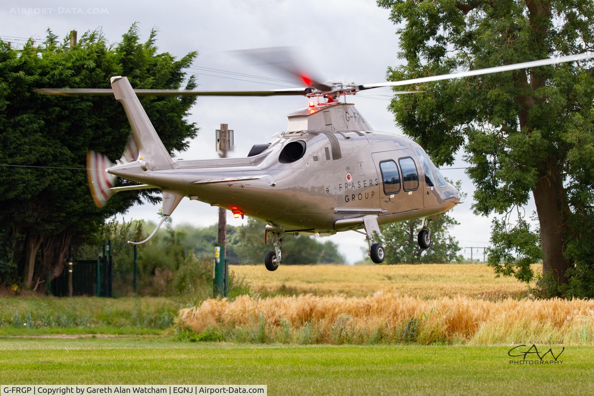 G-FRGP, Leonardo AW109SP GrandNew C/N 22447, Take off from fam in Cleethorpes