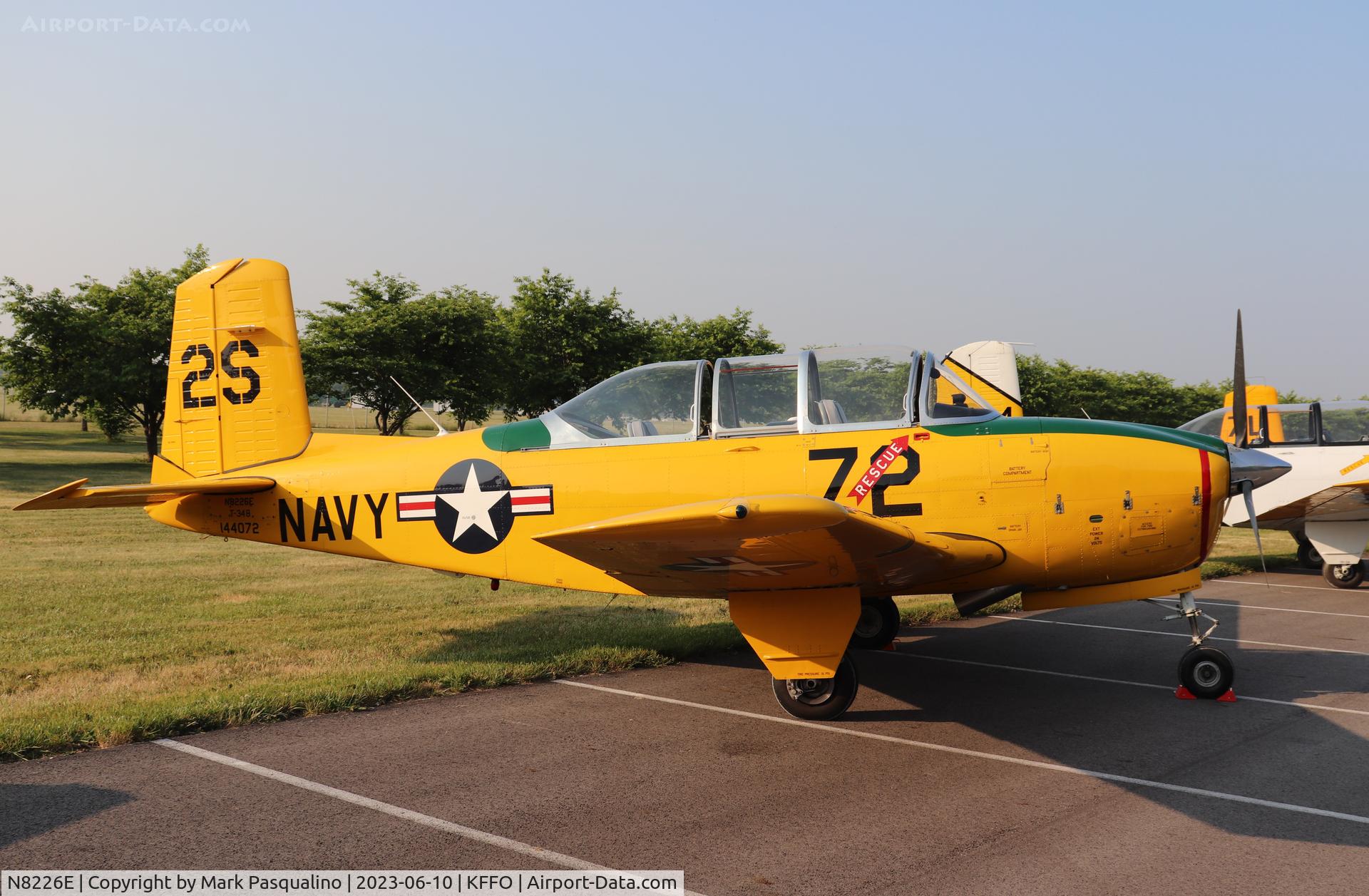 N8226E, 1957 Beech D-45 Mentor C/N BG-379, Beech T-34B