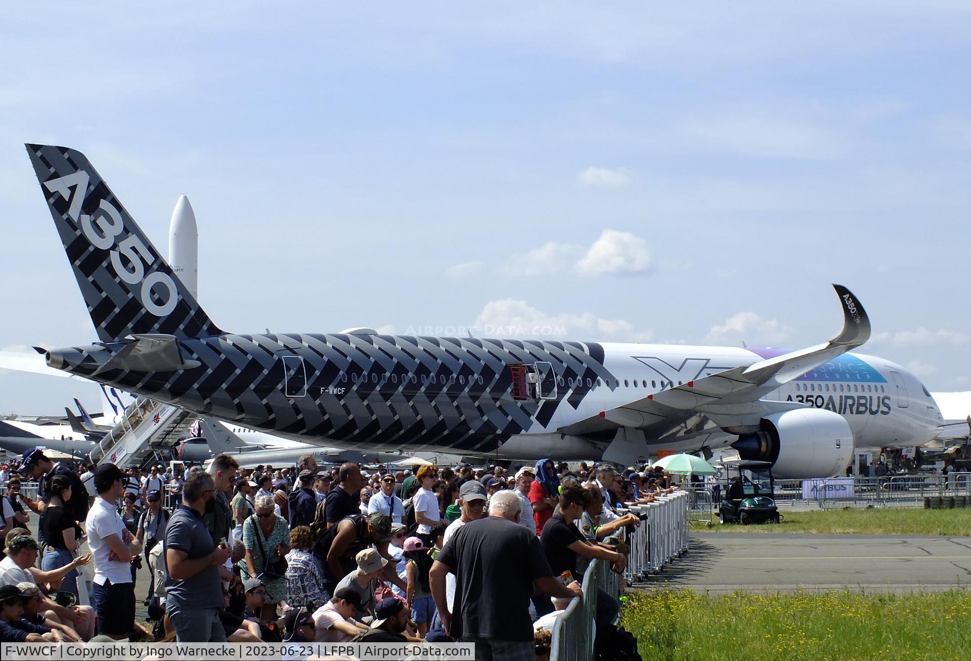 F-WWCF, 2013 Airbus A350-941 C/N 002, Airbus A350-941 Airspace Explorer (cabin technology demonstrator) at the Aerosalon 2023, Paris