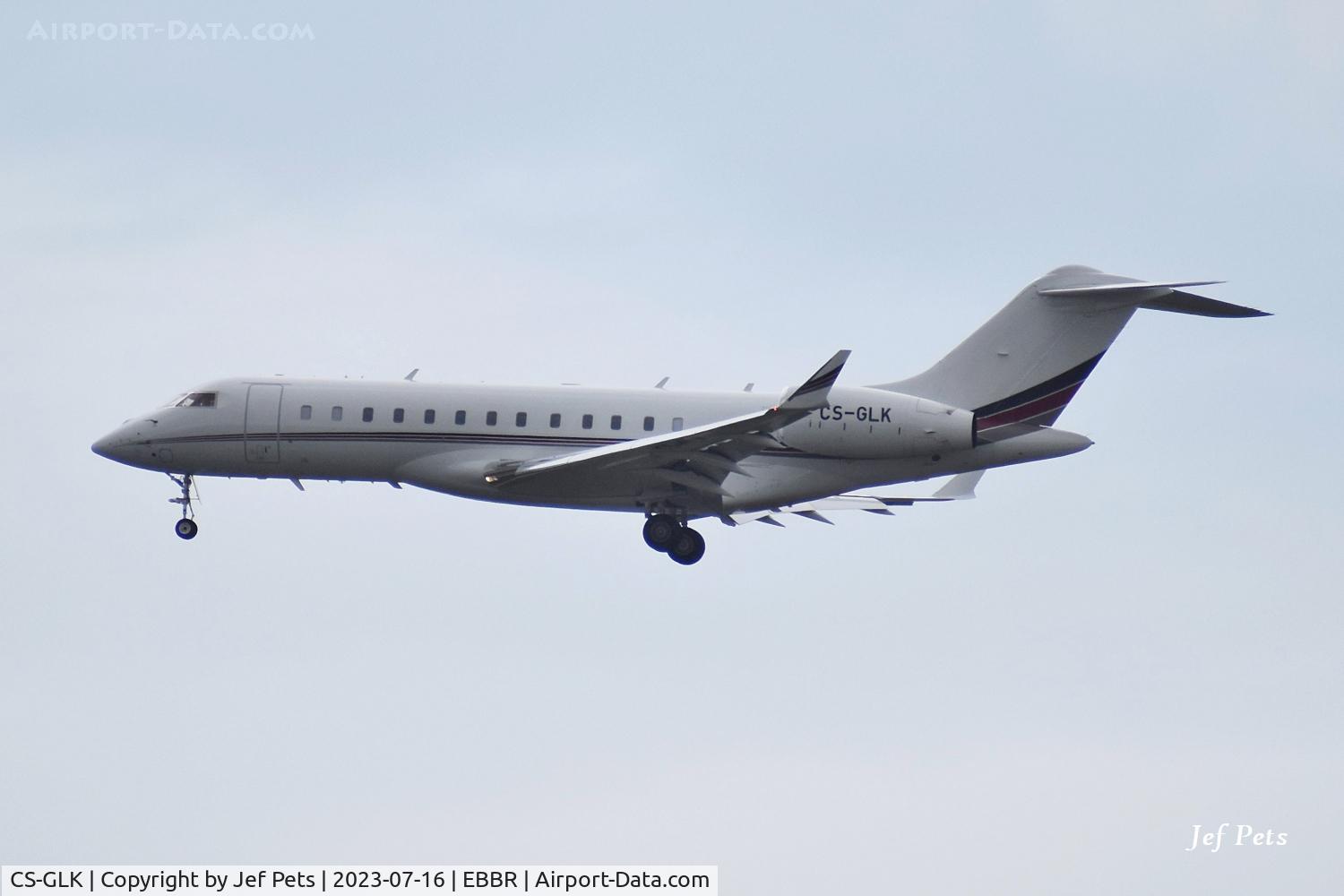 CS-GLK, 2023 Bombardier Global 6500 (BD-700-1A10) C/N 60068, Landing at Brussels Airport.