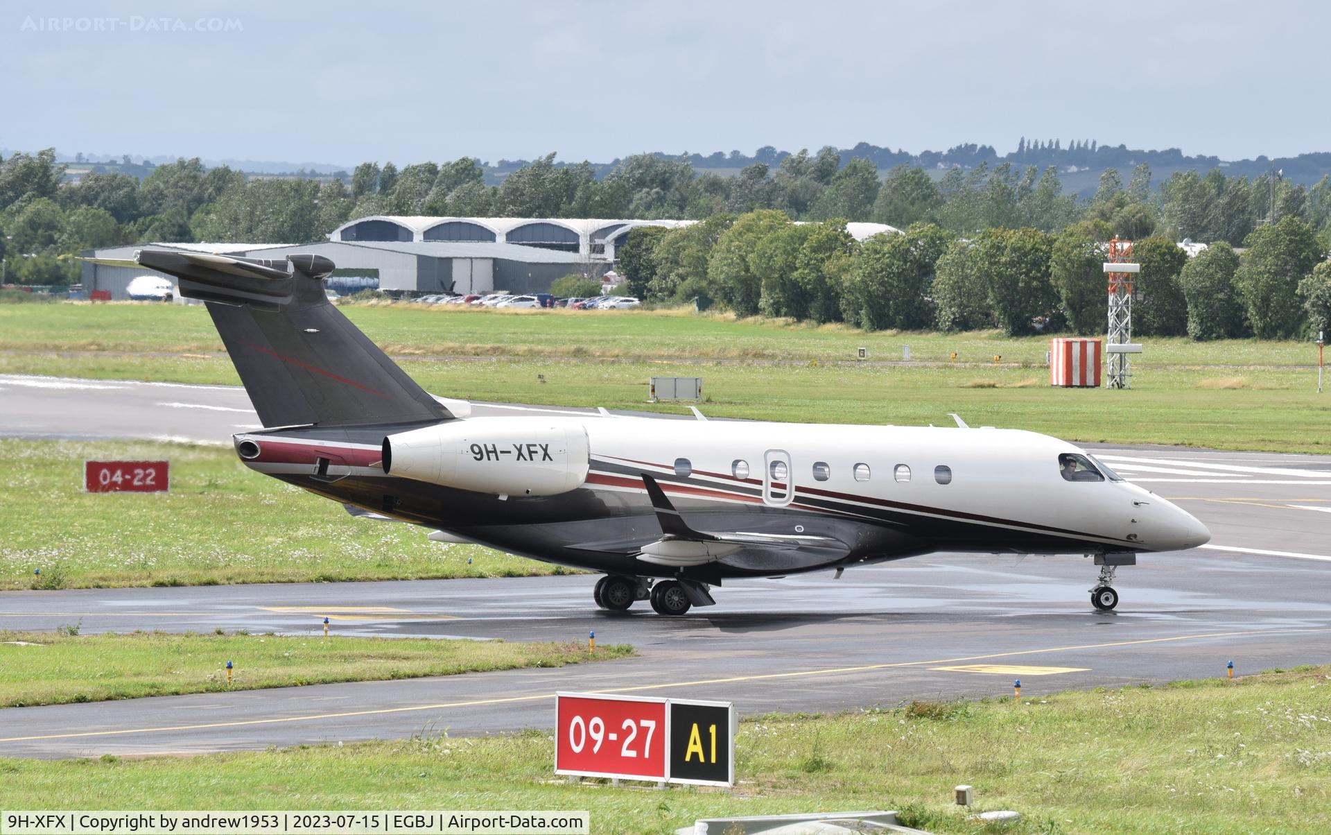 9H-XFX, 2015 Embraer EMB-550 Legacy 500 C/N 55000027, 9H-XFX at Gloucestershire Airport.
