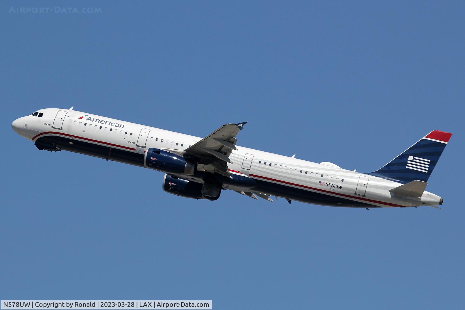 N578UW, 2014 Airbus A321-231 C/N 6035, at lax