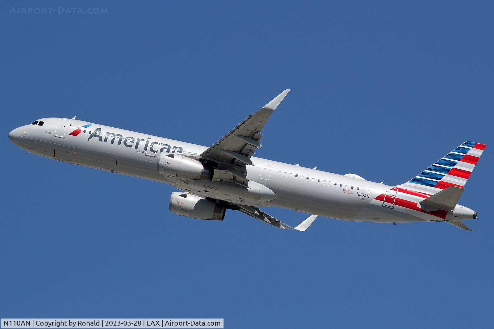 N110AN, 2014 Airbus A321-231 C/N 5975, at lax