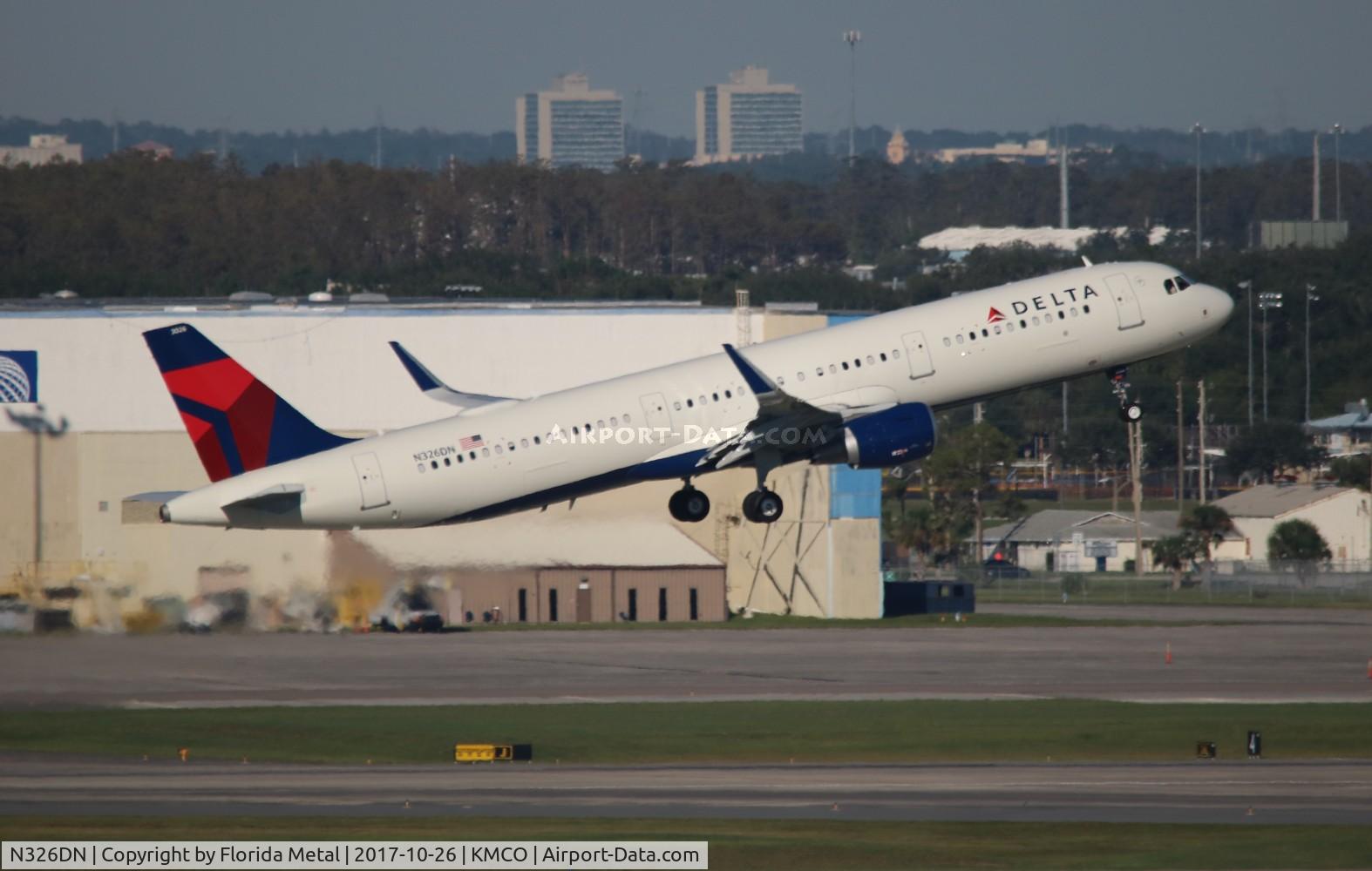 N326DN, 2017 Airbus A321-211 C/N 7645, DAL A321 zx MCO-ATL