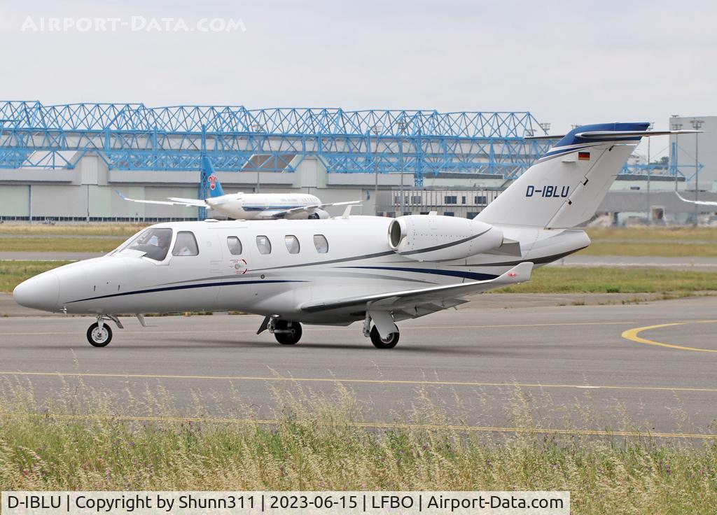 D-IBLU, 2021 Cessna 525 CitationJet M2 C/N 525-1103, Arriving from flight and taxiing to the General Aviation area...