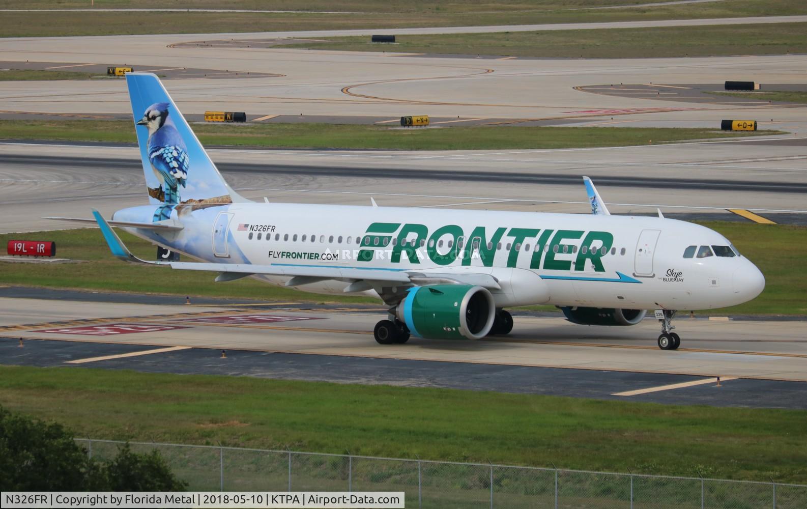 N326FR, 2018 Airbus A320-251N C/N 8102, FFT A32N Skye zx TPA-LAS