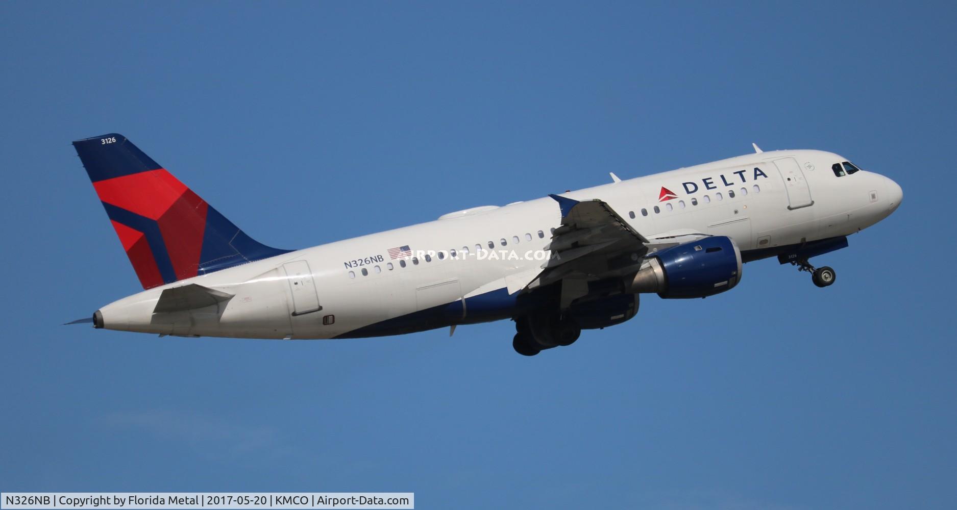 N326NB, 2001 Airbus A319-114 C/N 1498, DAL A319 zx MCO-IND