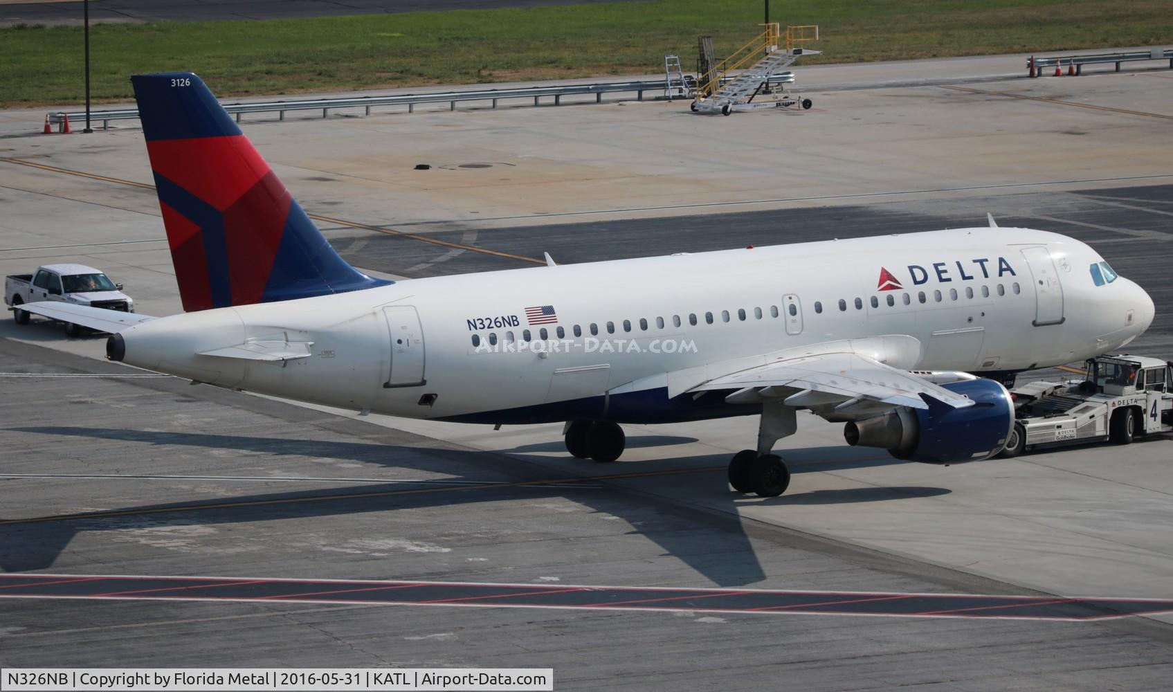 N326NB, 2001 Airbus A319-114 C/N 1498, DAL A319 zx ATL Ren