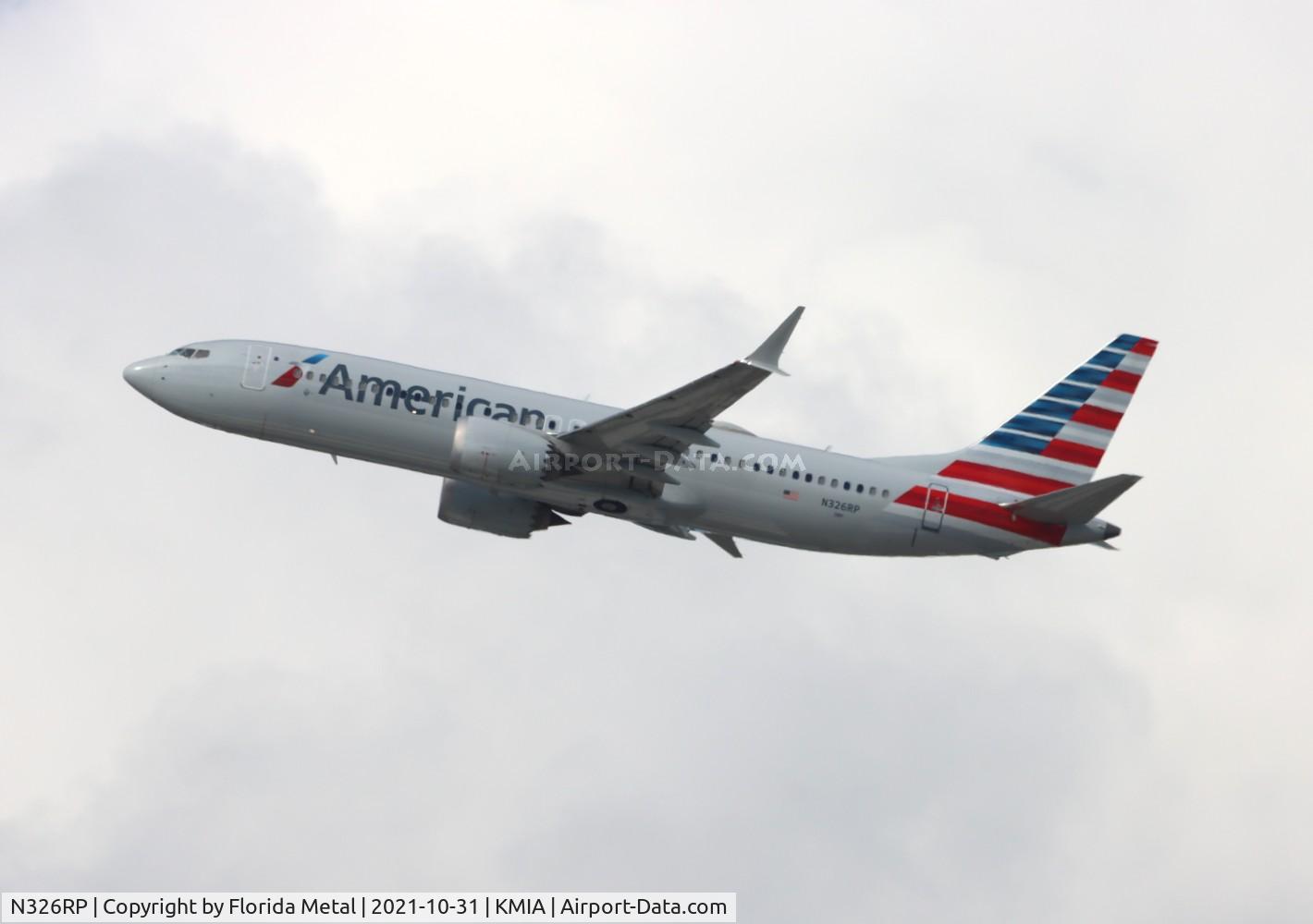 N326RP, 2018 Boeing 737-8 MAX C/N 44456, AAL 737-8 MAX zx MIA-ORD