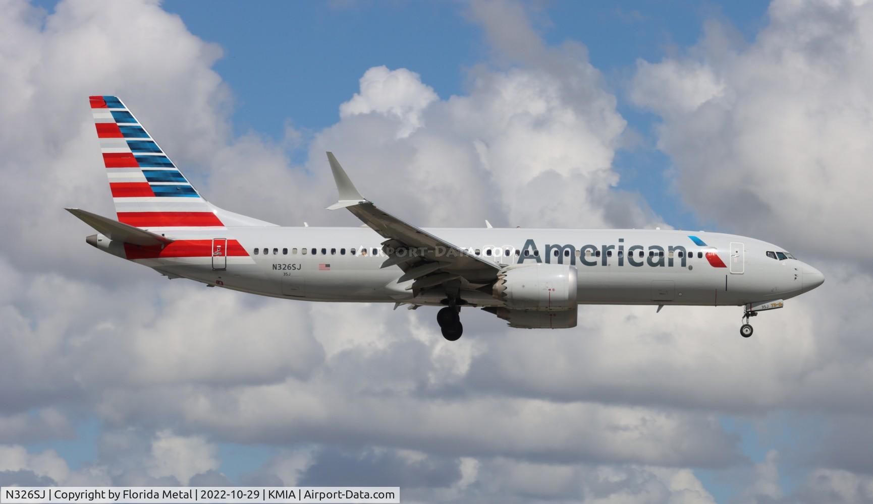 N326SJ, 2019 Boeing 737-8 MAX C/N 44475, AAL 737-8 MAX zx PLS-MIA
