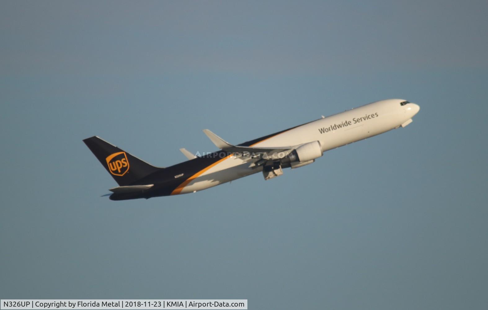 N326UP, 1998 Boeing 767-34AF C/N 27752, UPS 767-300F zx MIA-PHL