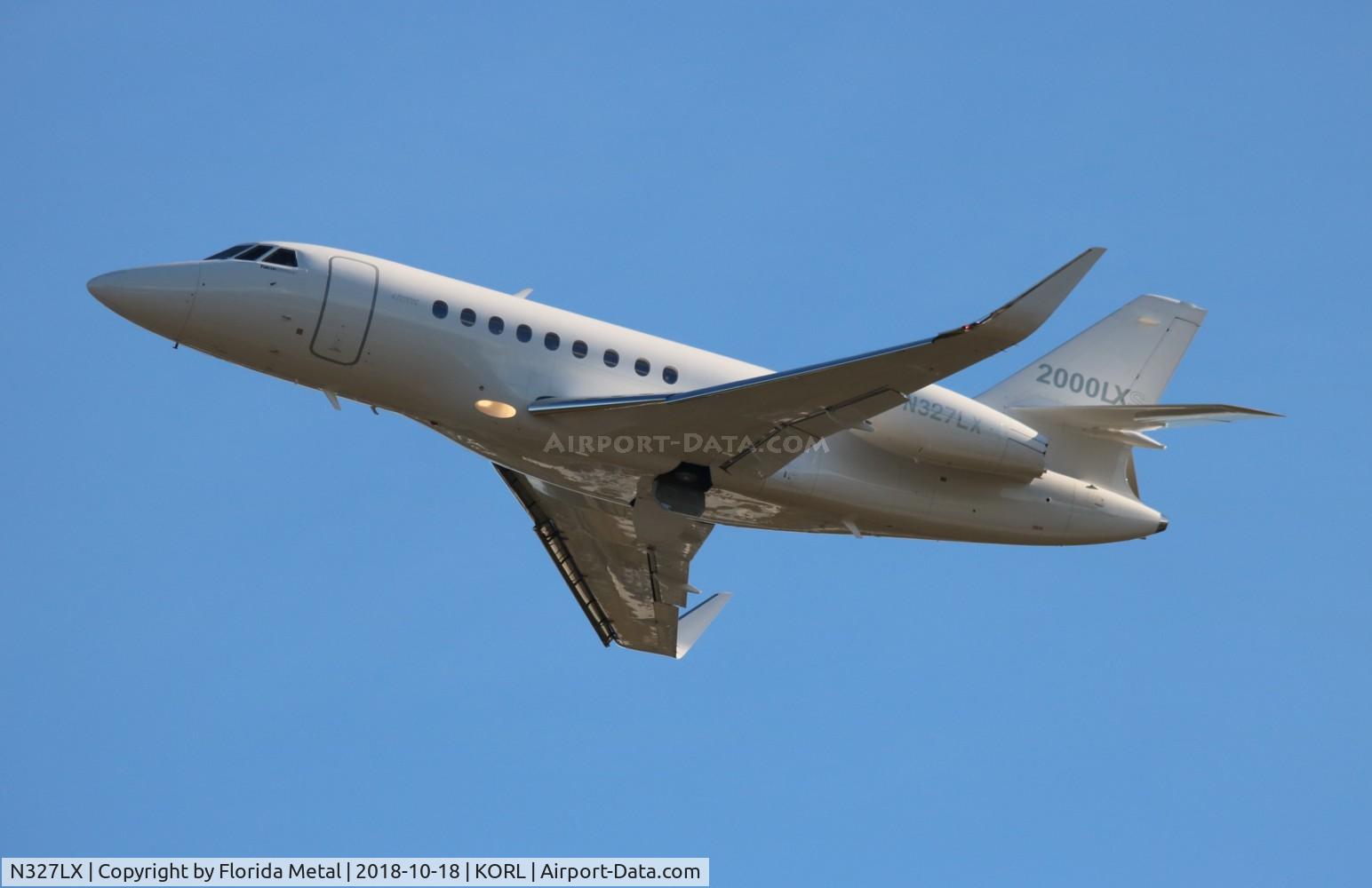 N327LX, 2016 Dassault Falcon 2000EX C/N 327, Falcon 2000EX zx