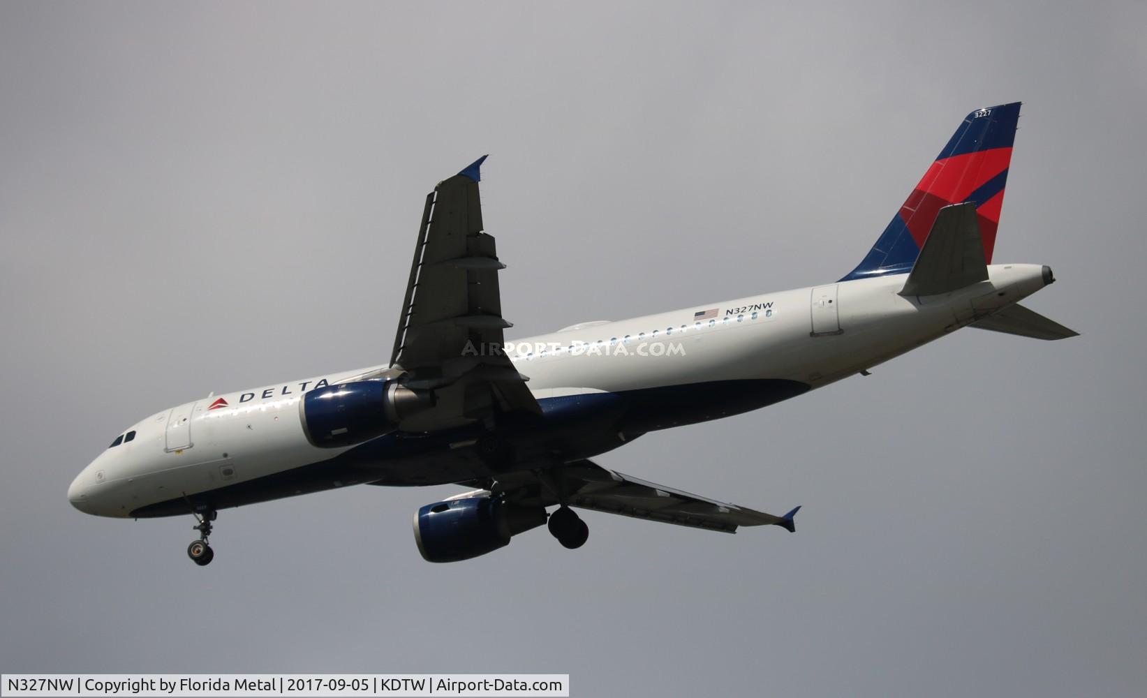 N327NW, 1992 Airbus A320-211 C/N 297, DAL A320 zx STL-DTW