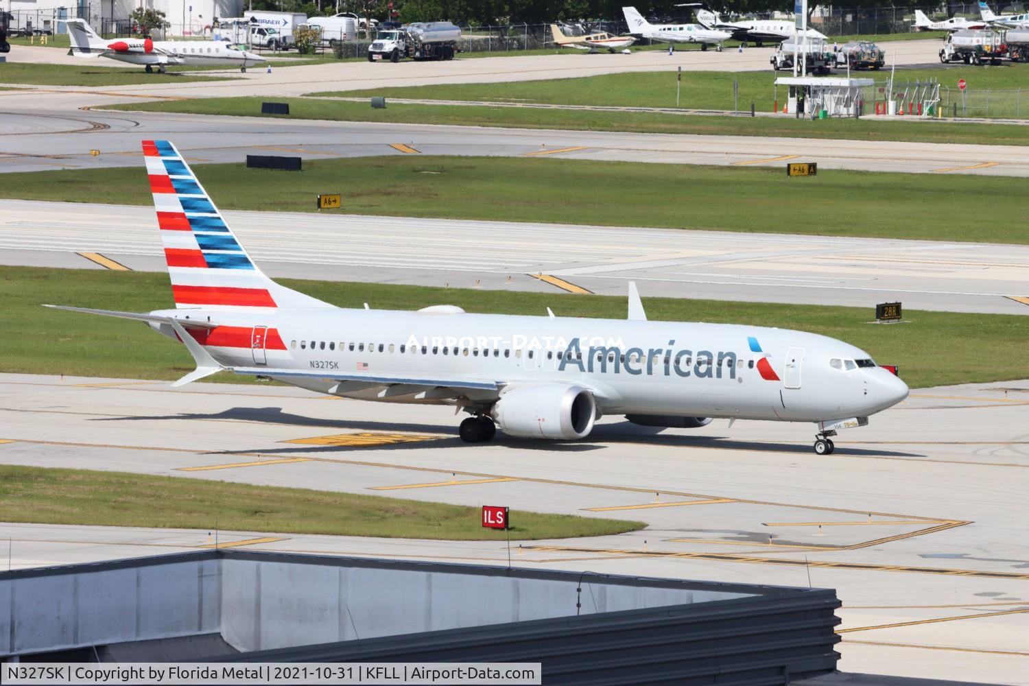 N327SK, 2020 Boeing 737-8 MAX C/N 44477, AAL 737-8 MAX zx FLL-DFW