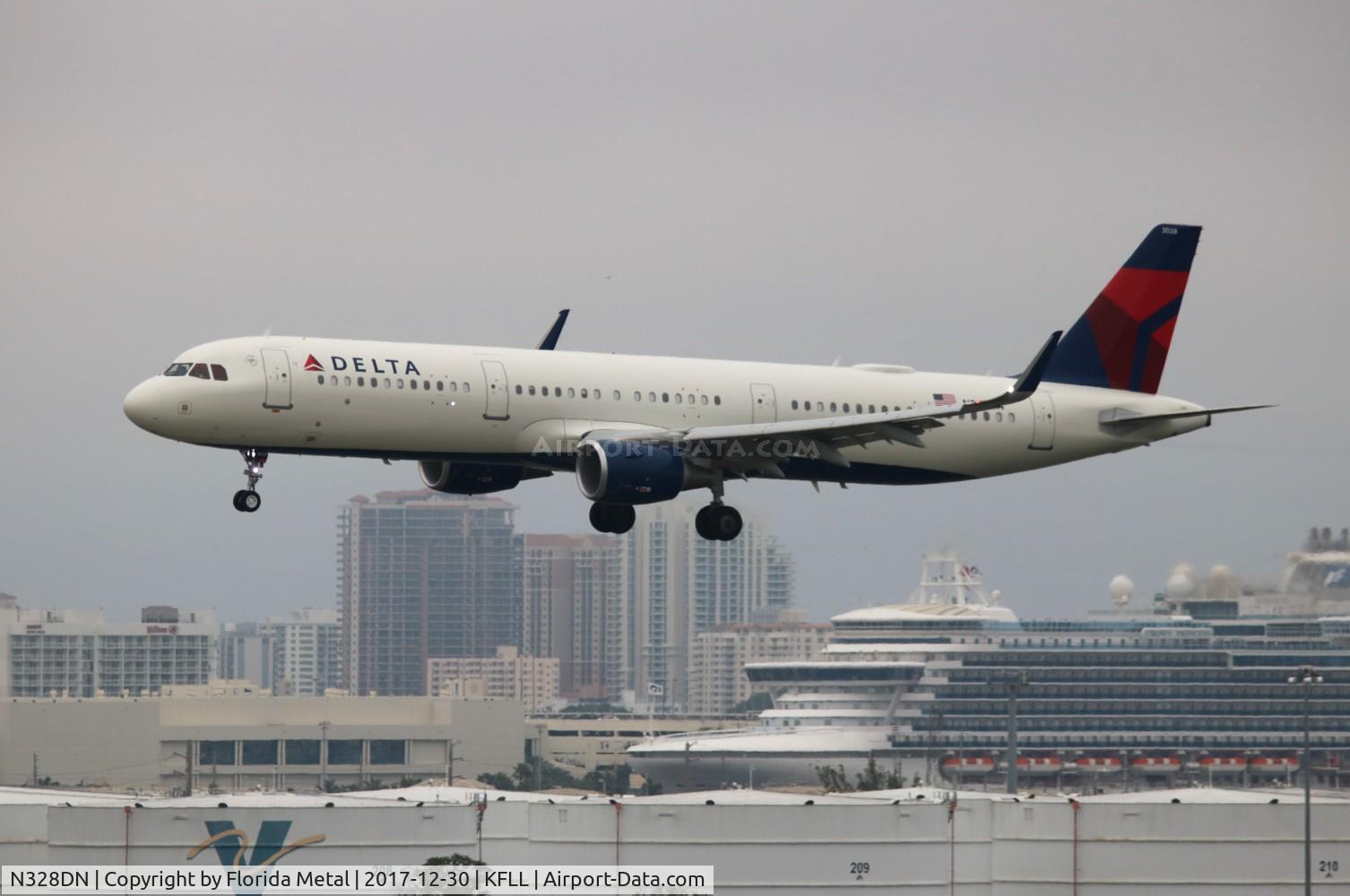 N328DN, 2017 Airbus A321-211 C/N 7840, DAL A321 zx ATL-FLL