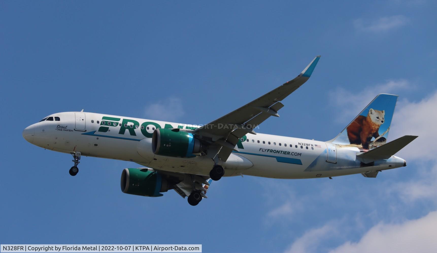 N328FR, 2018 Airbus A320-251N C/N 8118, FFT A32N Scout zx SJU-TPA