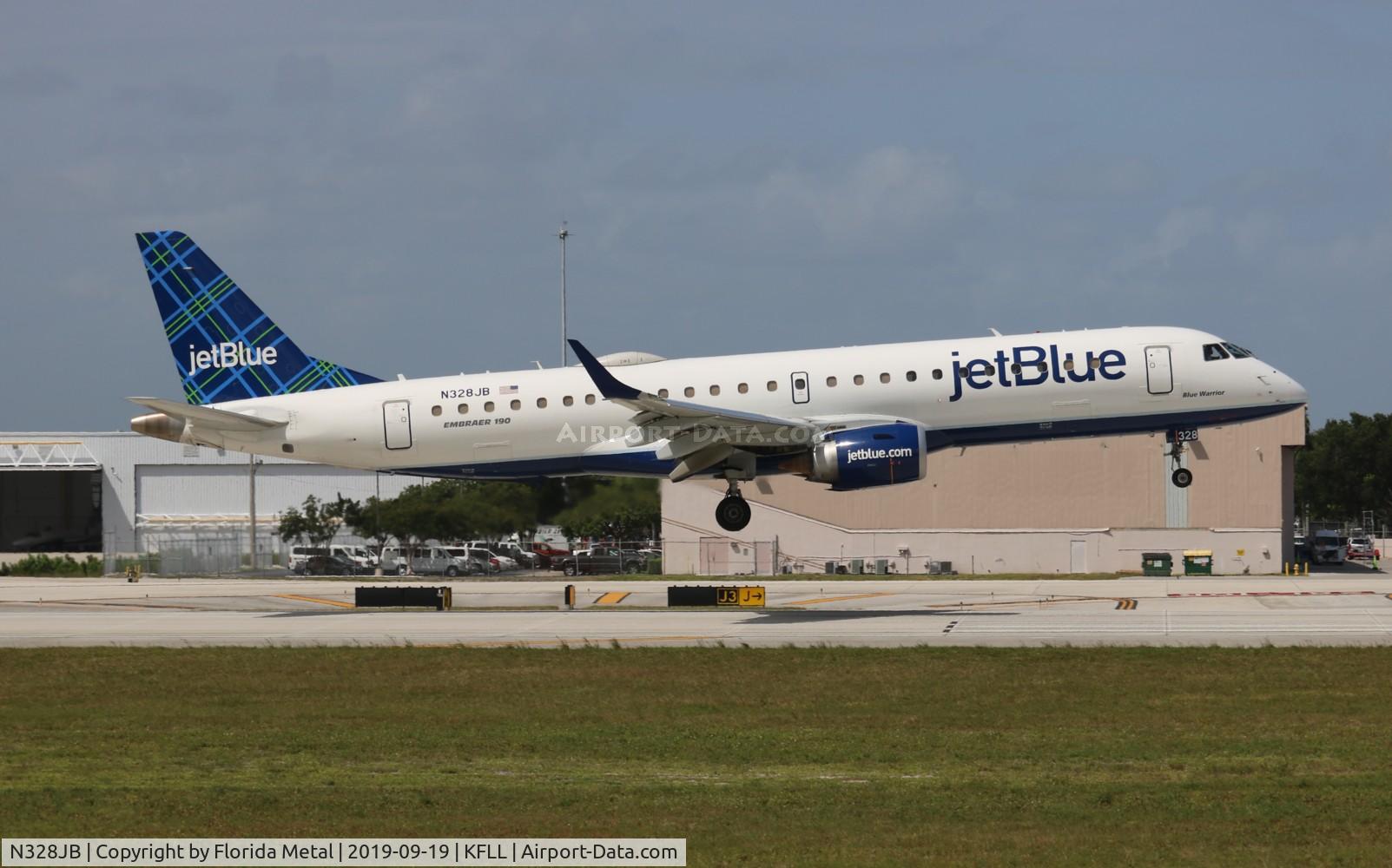 N328JB, Embraer ERJ-190-100 IGW 190AR C/N 19000422, JBU E190 zx NAS-FLL