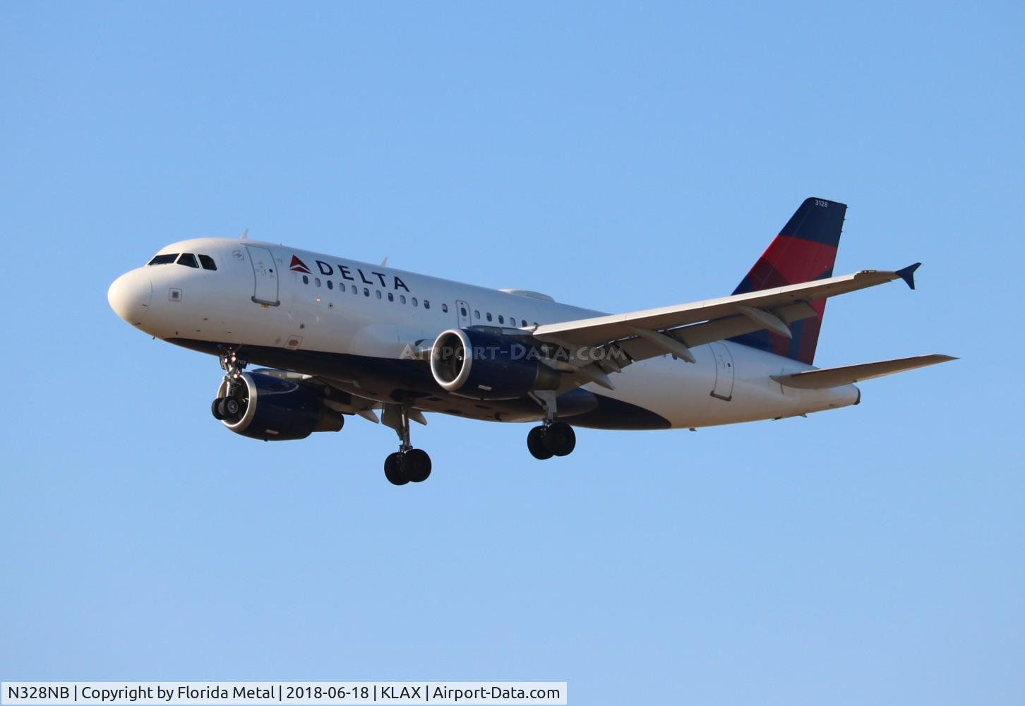 N328NB, 2001 Airbus A319-114 C/N 1520, DAL A319 zx in from LAS