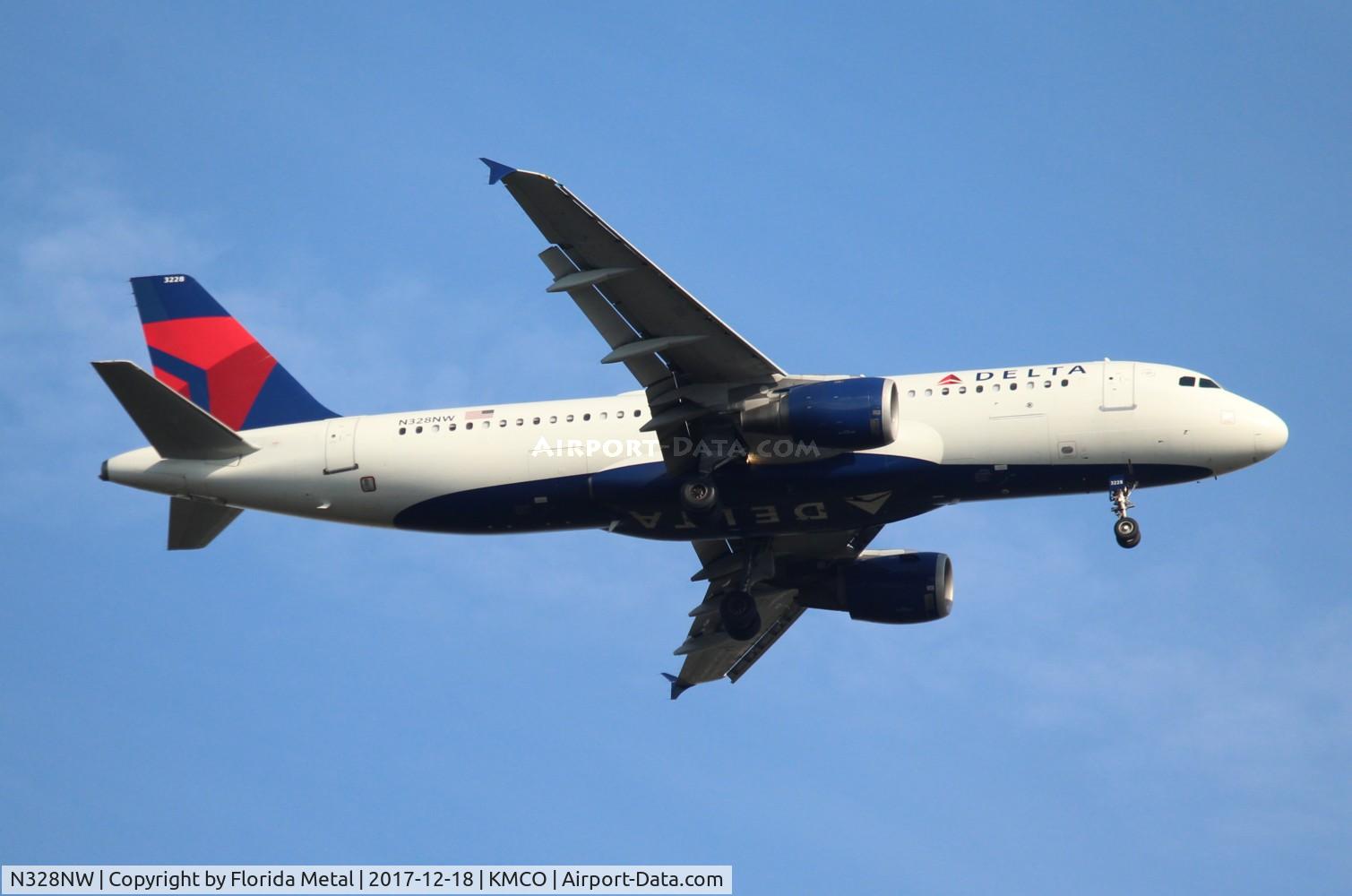 N328NW, 1992 Airbus A320-211 C/N 298, DAL A320 zx MSP-MCO