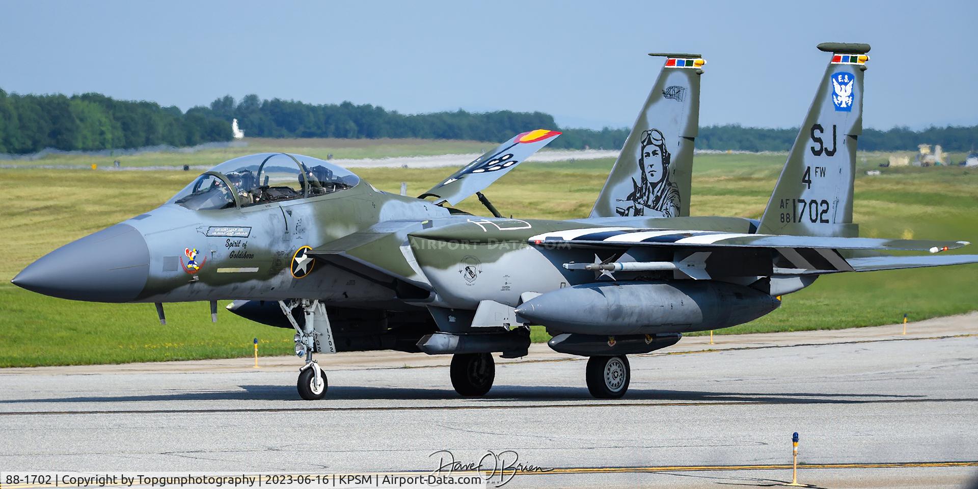 88-1702, McDonnell Douglas F-15E Strike Eagle Strike Eagle C/N 1111, SIEGE14 w/the WWII markings