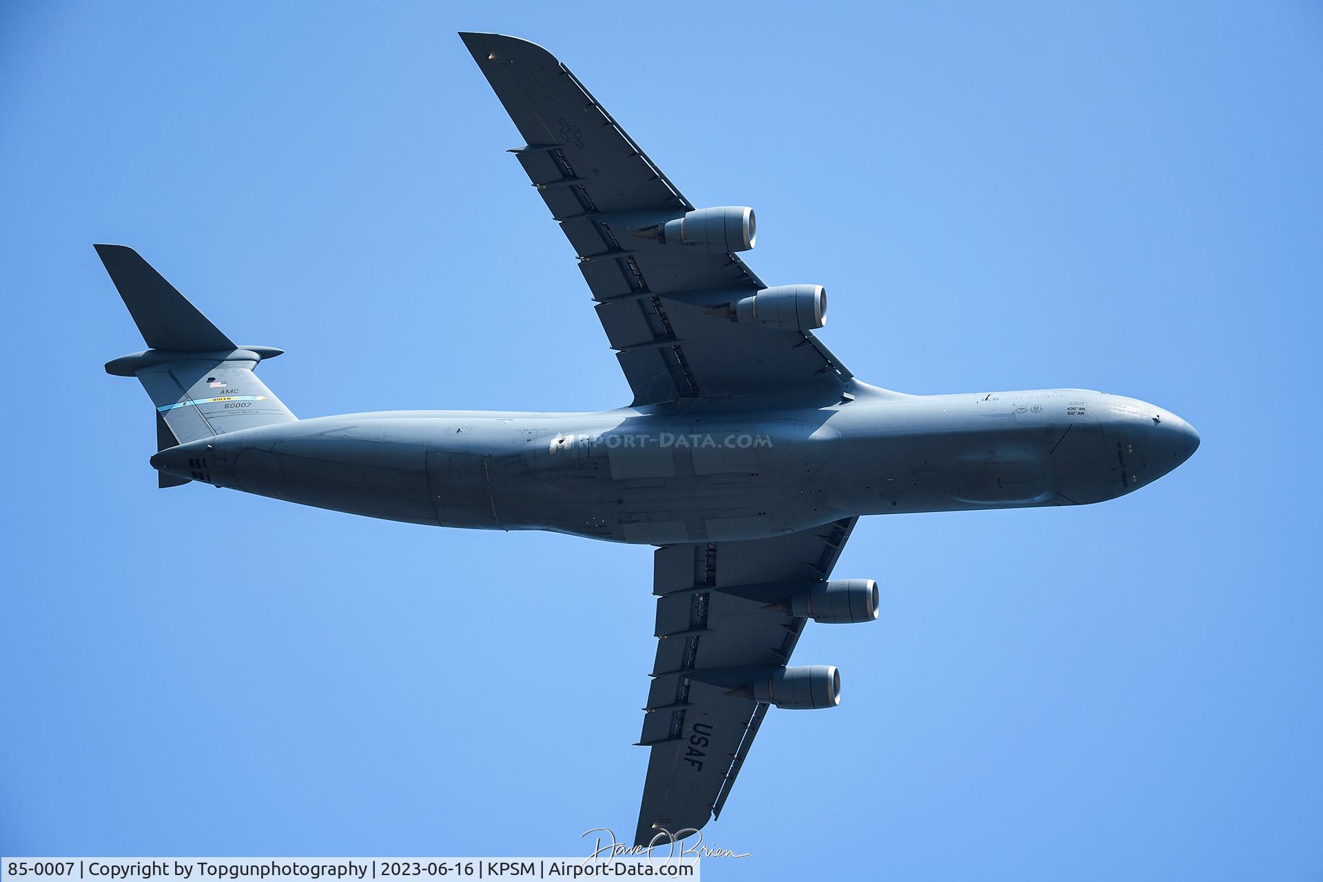 85-0007, 1985 Lockheed C-5M Super Galaxy C/N 500-0093, REACH466 w/9th AS