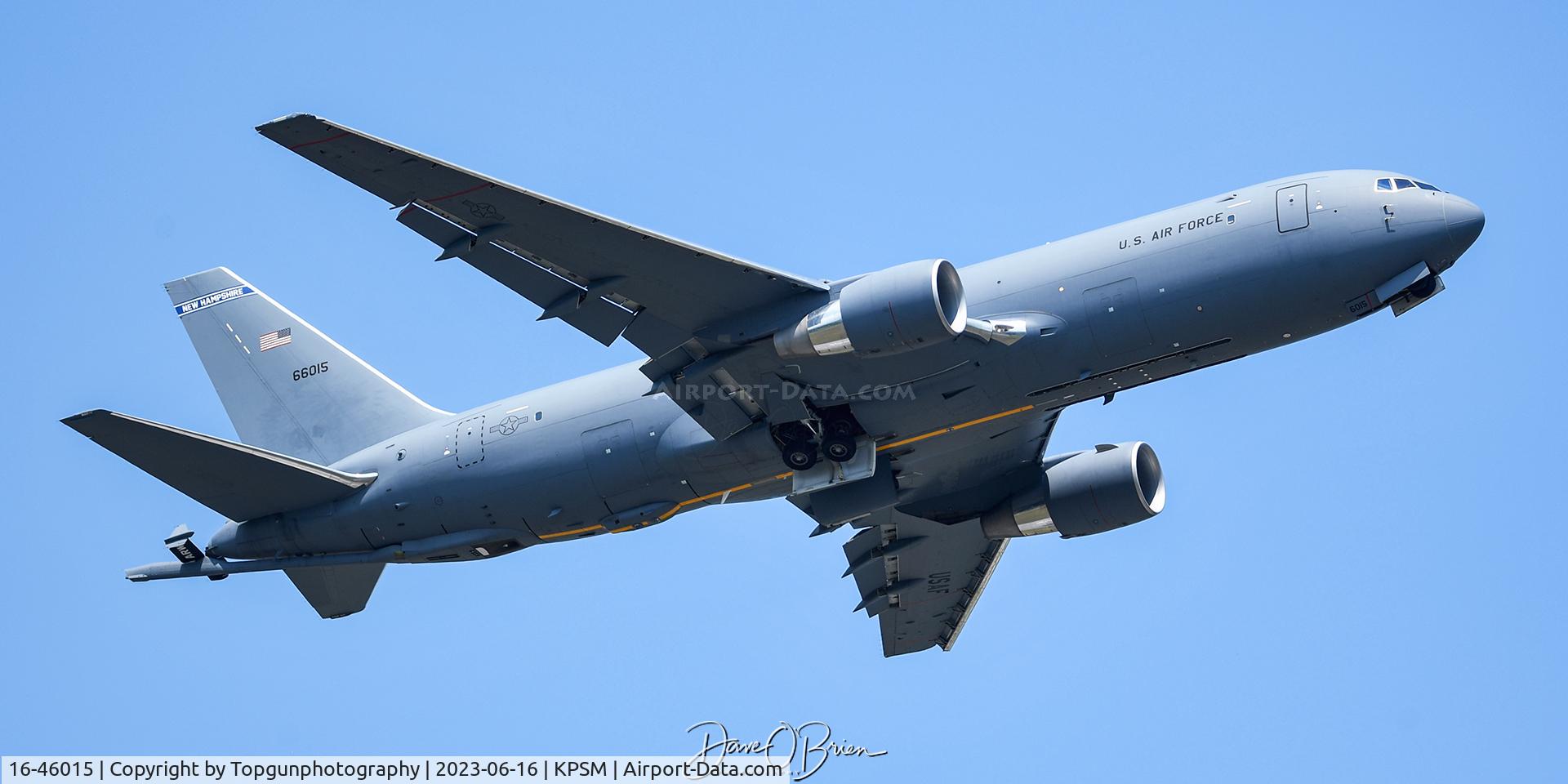 16-46015, 2019 Boeing KC-46A Pegasus C/N 34134, PACK51 departs for his evening sortie in 631