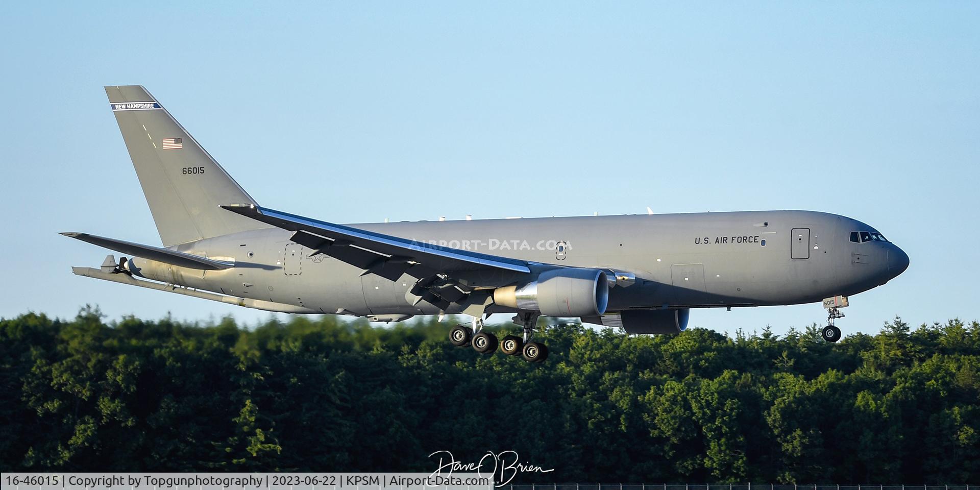 16-46015, 2019 Boeing KC-46A Pegasus C/N 34134, SKATER21 inbound RW16