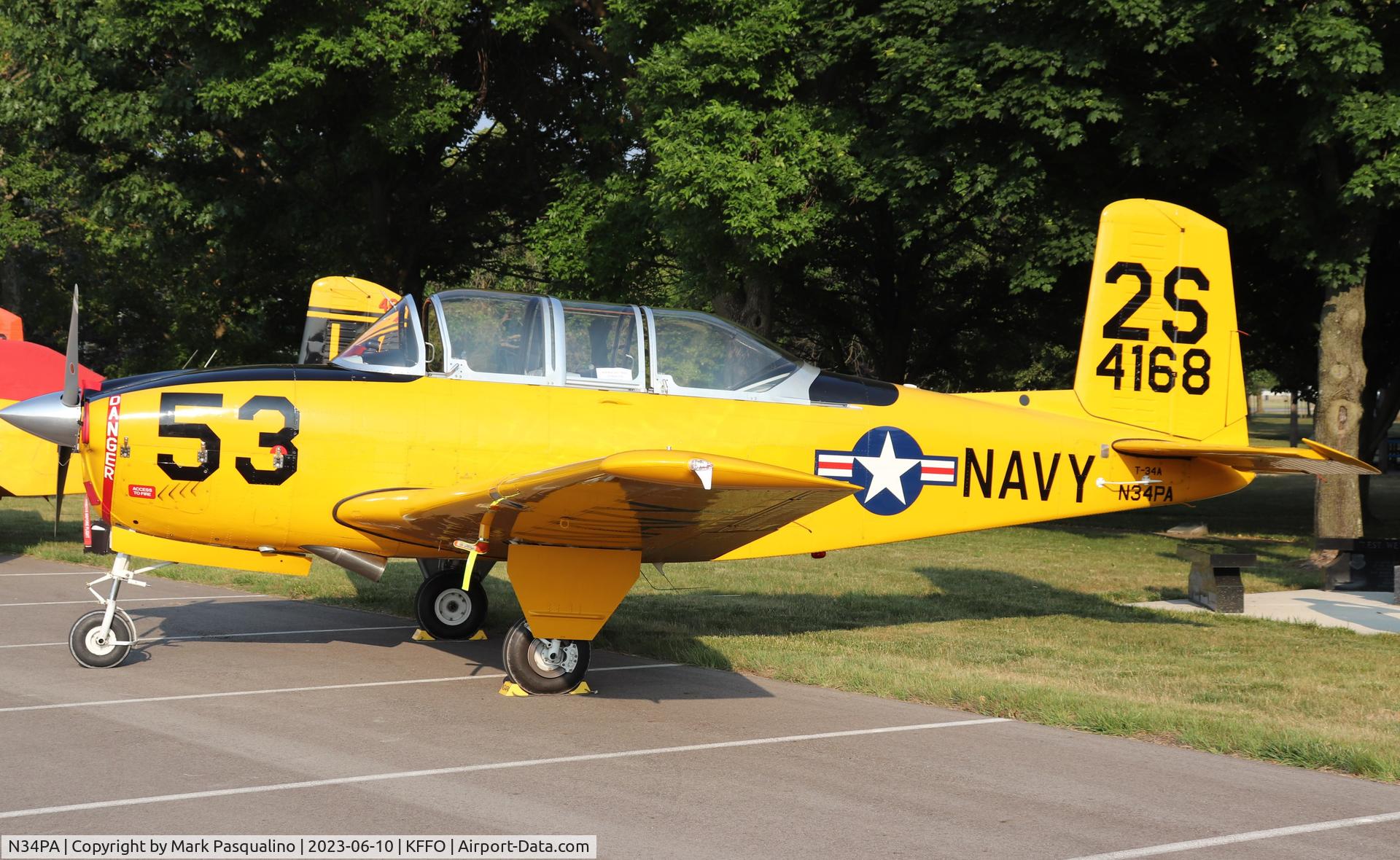N34PA, 1955 Beech T-34A (A45) Mentor Mentor C/N G-268, Beech T-34A