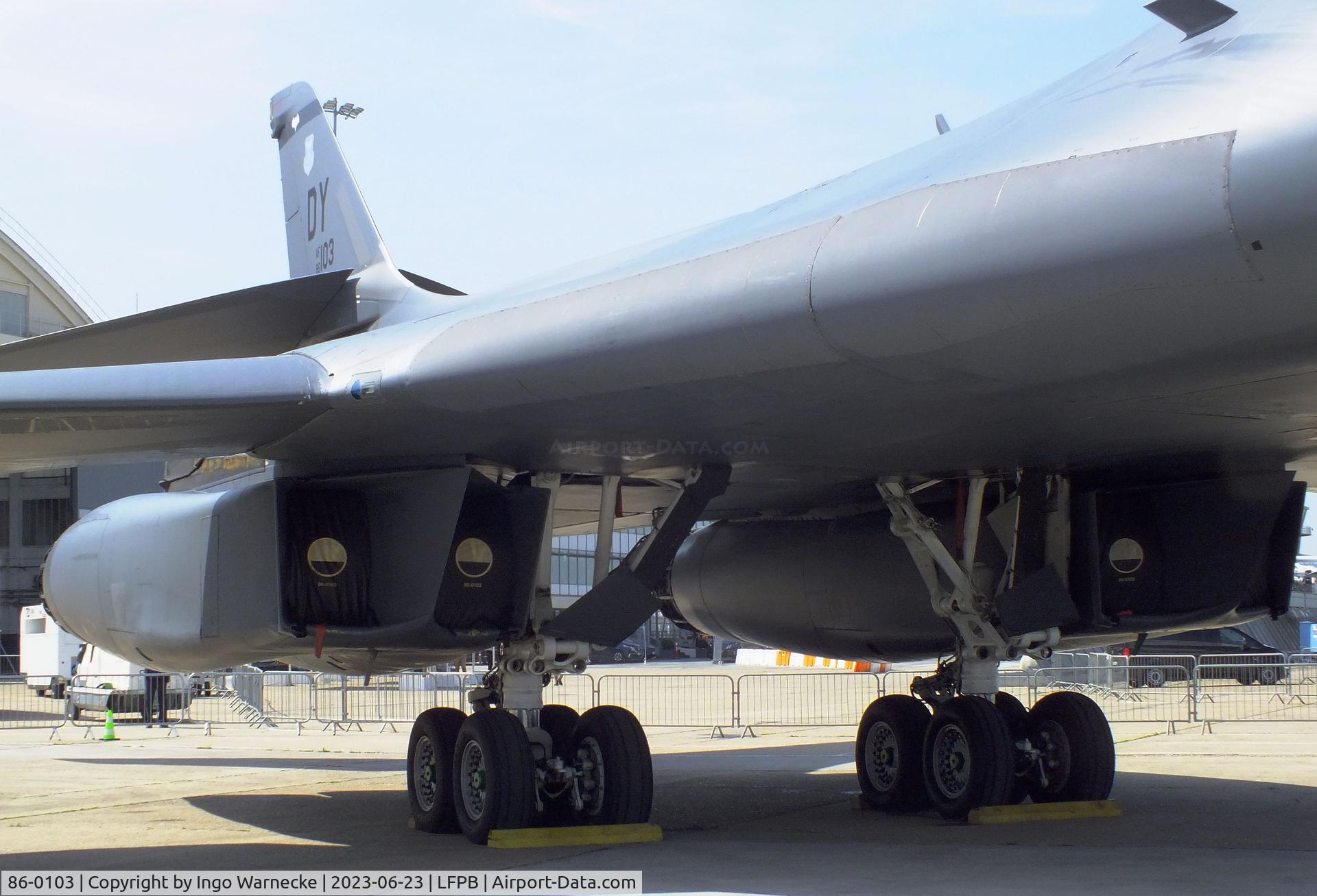 86-0103, 1986 Rockwell B-1B Lancer C/N 63, Rockwell B-1B Lancer of the USAF at the Aerosalon 2023, Paris