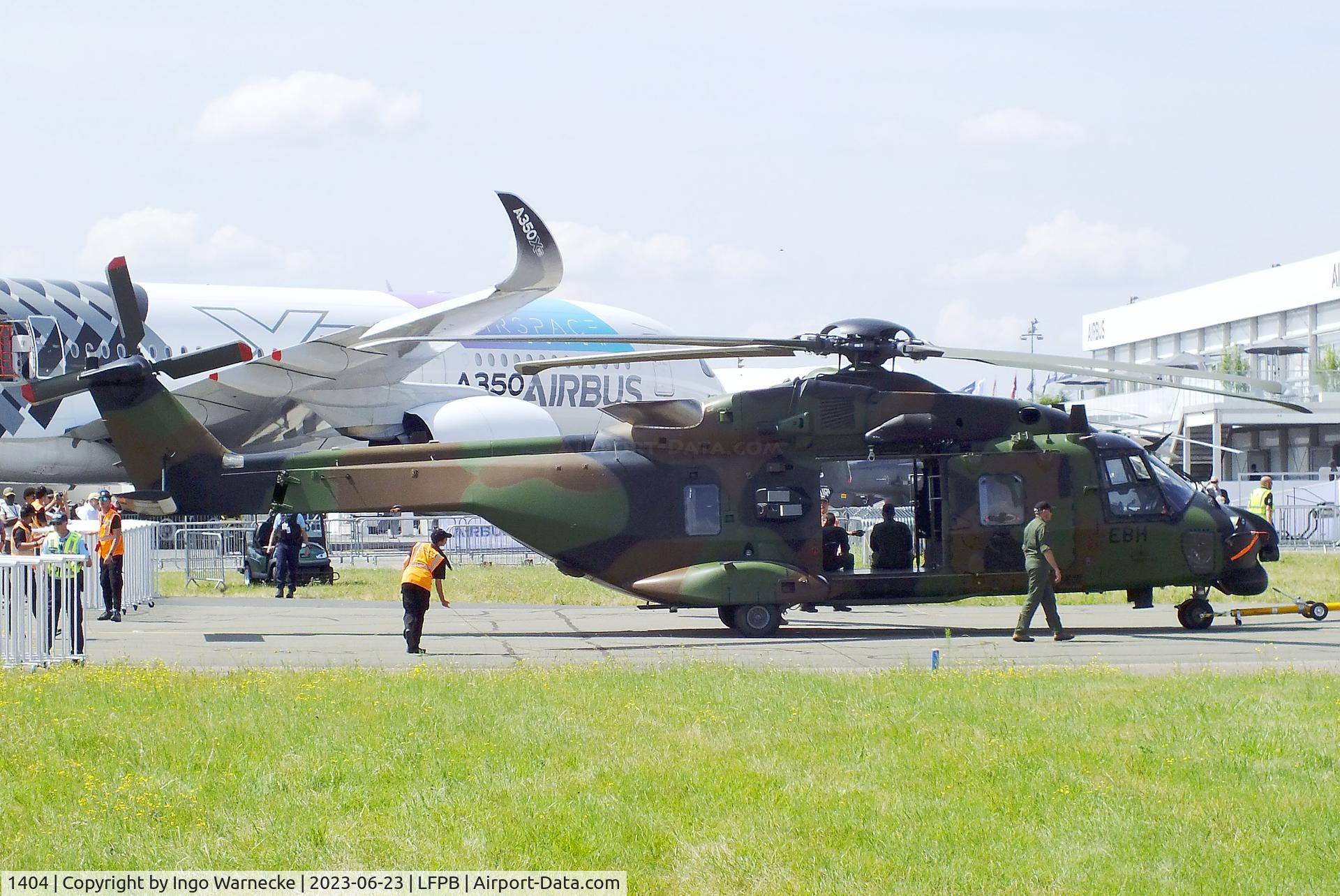 1404, 2018 NHI NH-90 TTH Caiman C/N 1404, NHI NH90 TTH Caiman of ALAT (French army aviation) at the Aerosalon 2023, Paris