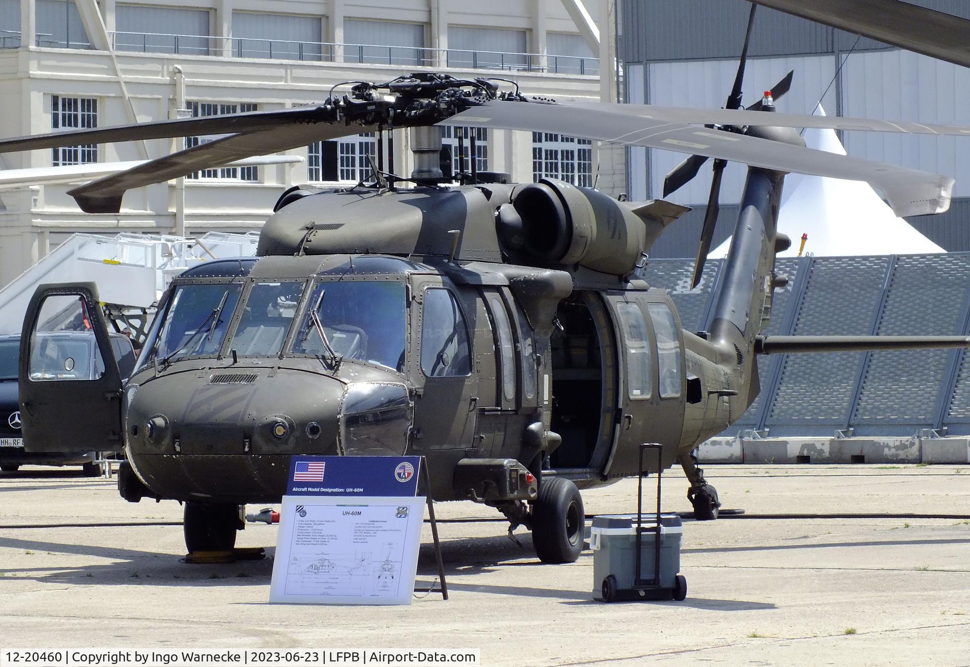 12-20460, 2012 Sikorsky UH-60M Black Hawk C/N 70.4039, Sikorsky UH-60M Black Hawk of the US Army at the Aerosalon 2023, Paris