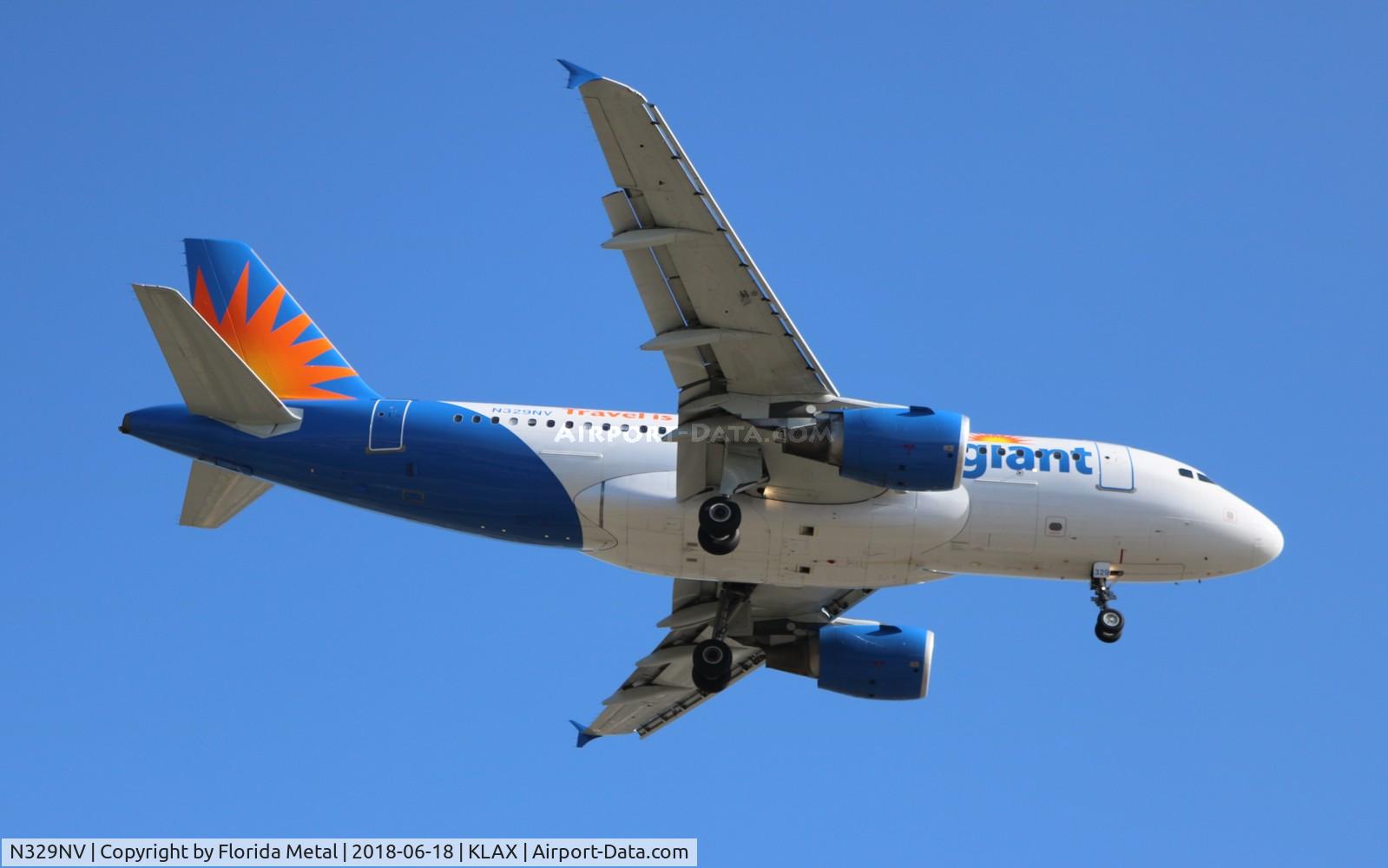 N329NV, 2006 Airbus A319-111 C/N 2876, AAY A319 zx in from TUL
