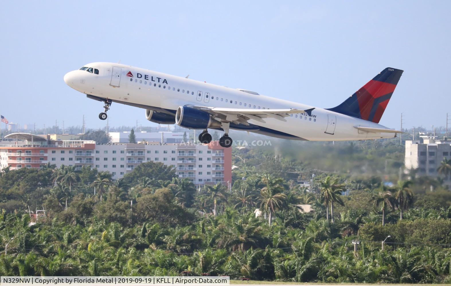 N329NW, 1992 Airbus A320-211 C/N 306, DAL A320 zx FLL-DTW