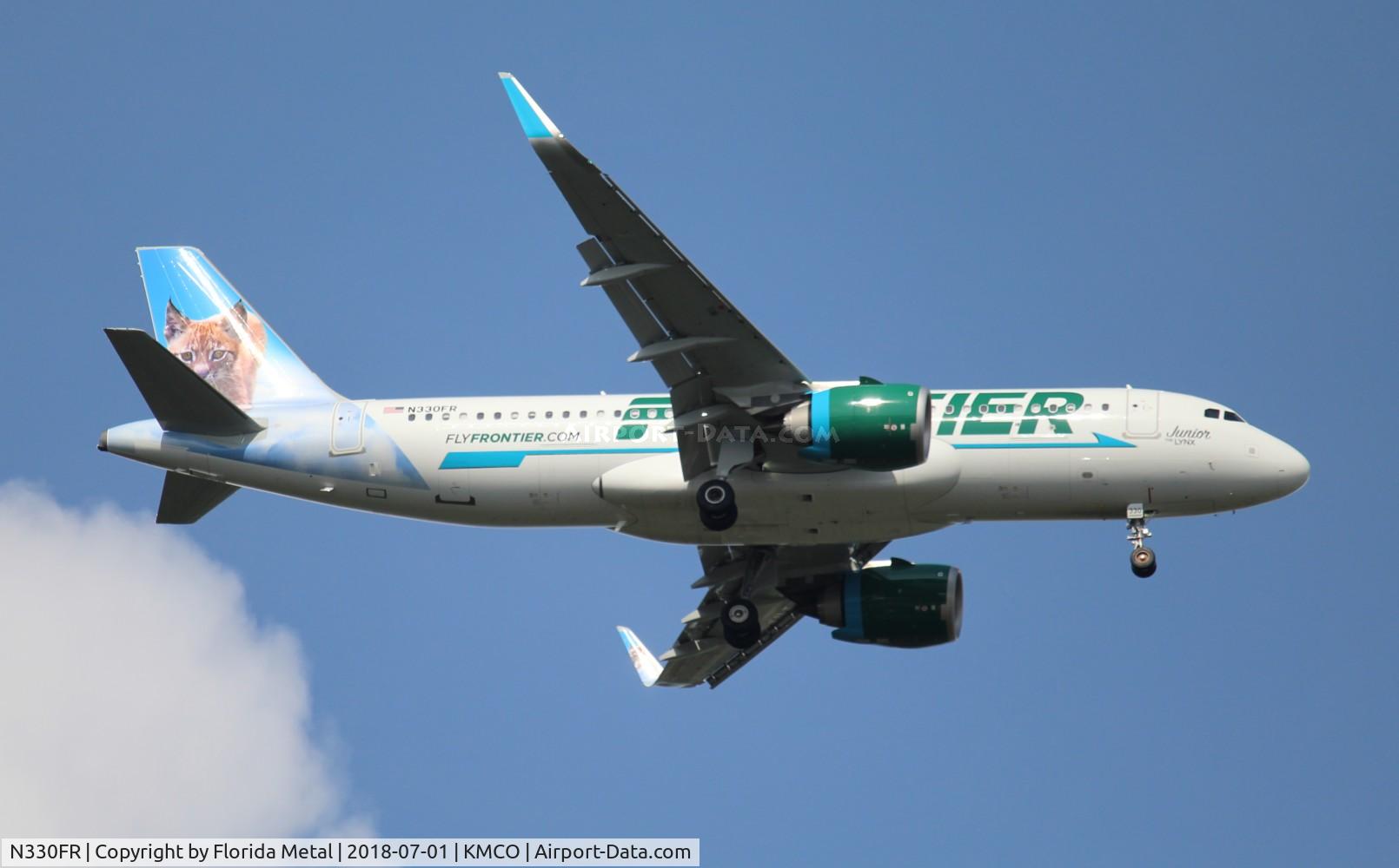 N330FR, 2018 Airbus A320-251N C/N 8219, FFT A32N Junior zx OKC-MCO