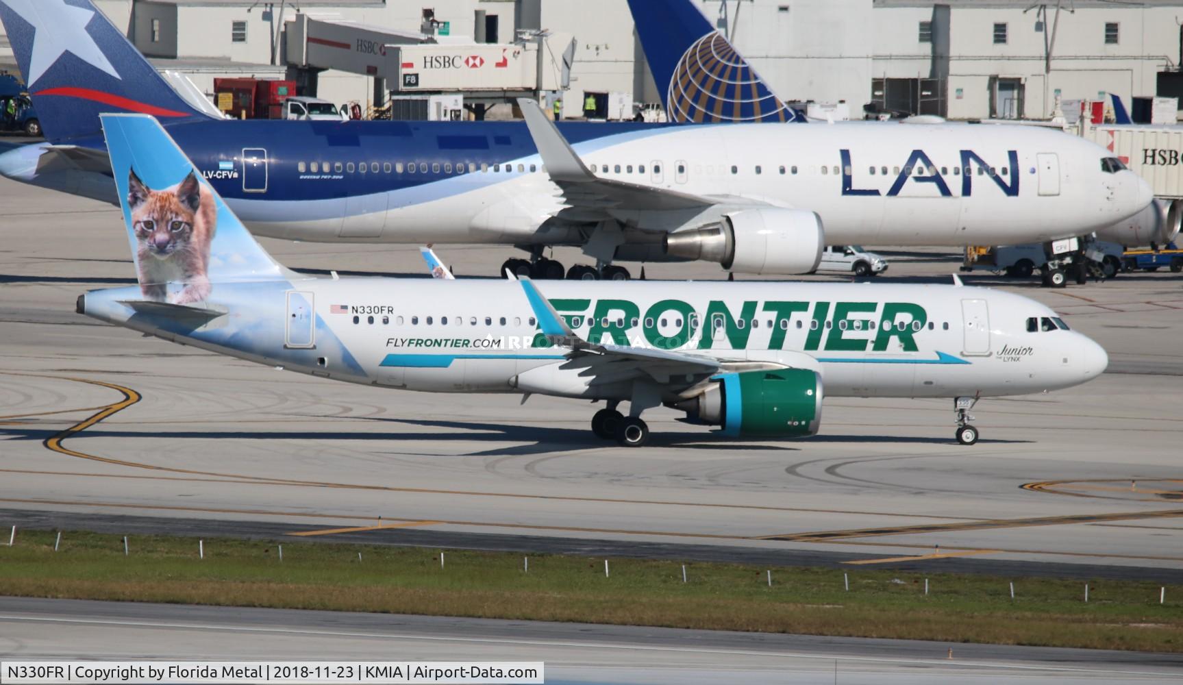 N330FR, 2018 Airbus A320-251N C/N 8219, FFT A32N Junior zx SJU-MIA