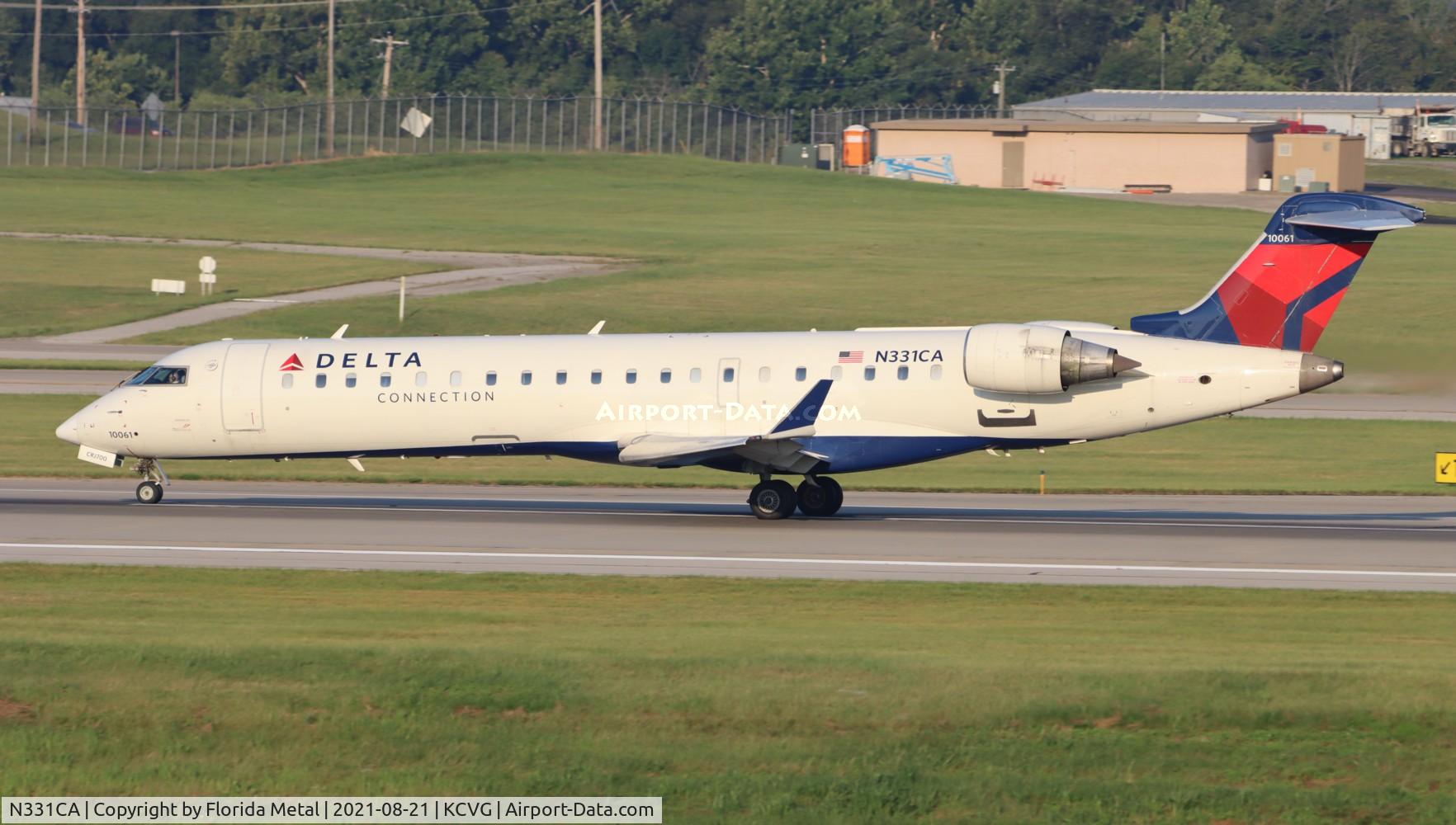 N331CA, 2002 Bombardier CRJ-701ER (CL-600-2C10) Regional Jet C/N 10061, END/DAL CR7 zx CVG-DCA