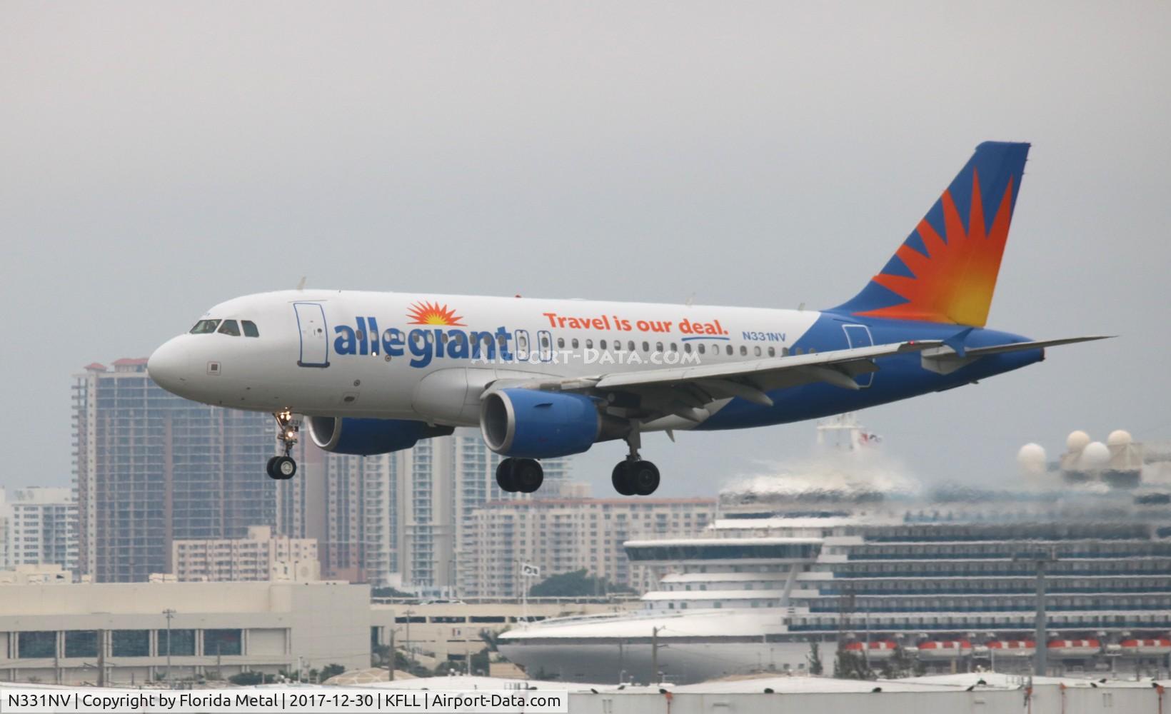 N331NV, 2005 Airbus A319-112 C/N 2625, AAY A319 zx AVL-FLL