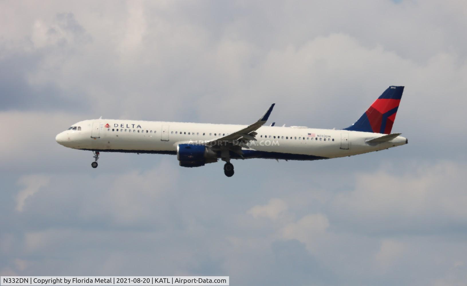 N332DN, 2017 Airbus A321-211 C/N 7973, DAL A321 zx BOS-ATL