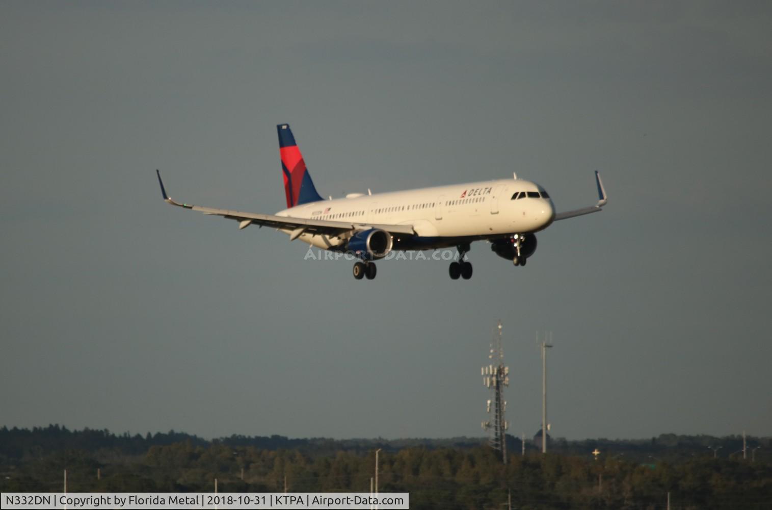 N332DN, 2017 Airbus A321-211 C/N 7973, DAL A321 zx ATL-TPA