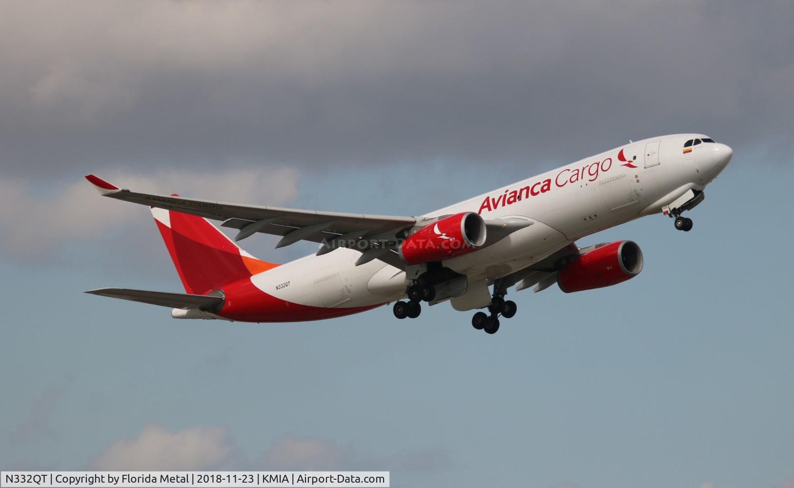 N332QT, 2013 Airbus A330-243F C/N 1428, AVA Cargo A332F zx MIA-SJO