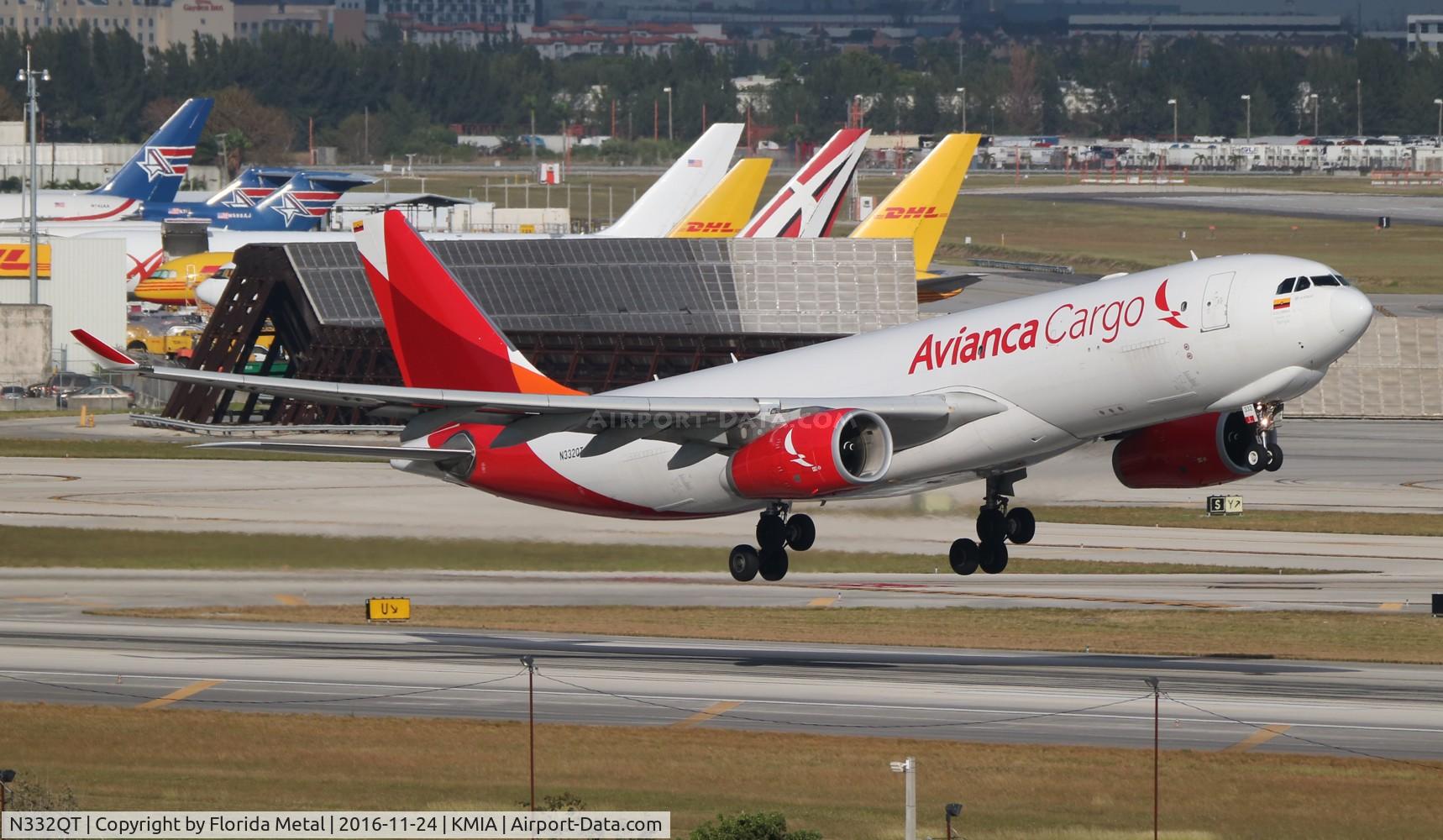 N332QT, 2013 Airbus A330-243F C/N 1428, AVA Cargo A332F zx MIA-PTY