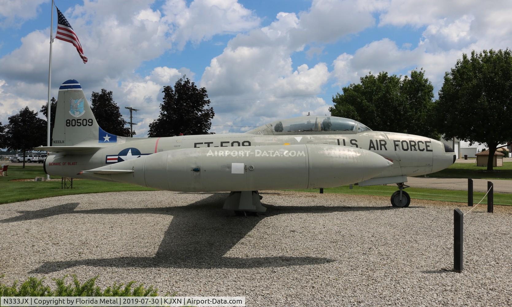 N333JX, 1958 Lockheed T-33A Shooting Star C/N 58-509, T-33 zx
