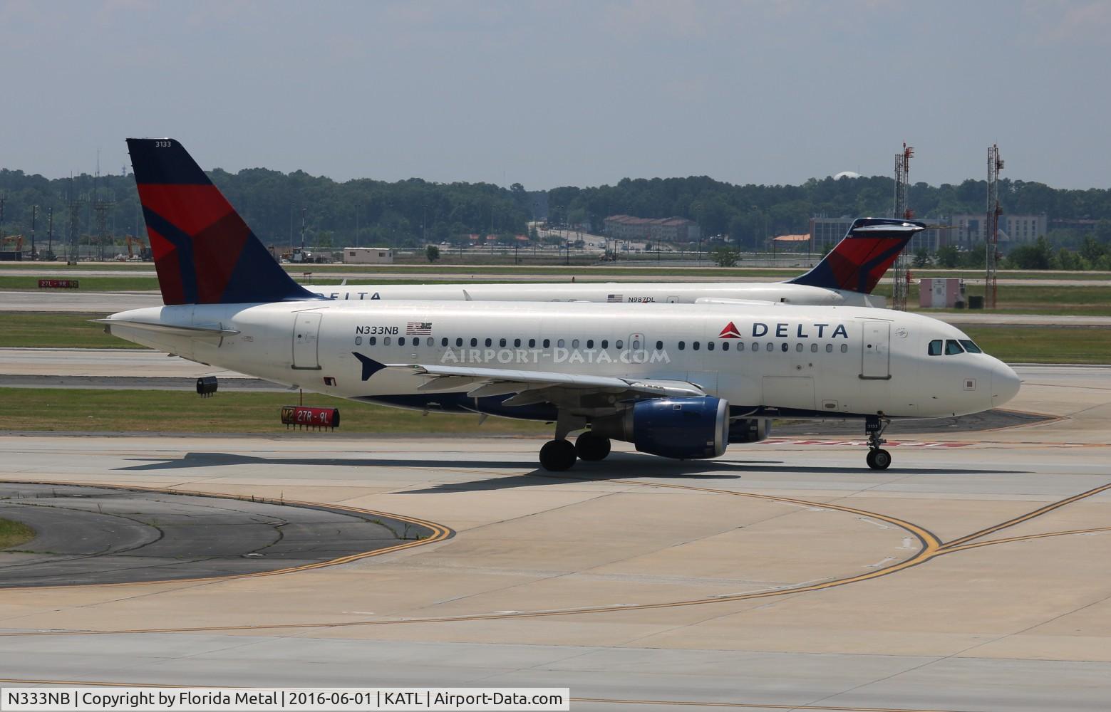 N333NB, 2001 Airbus A319-114 C/N 1582, DAL A319 zx ATL-RSW