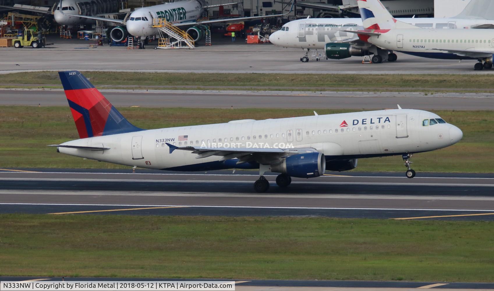 N333NW, 1992 Airbus A320-211 C/N 329, DAL A320 zx MSP-TPA