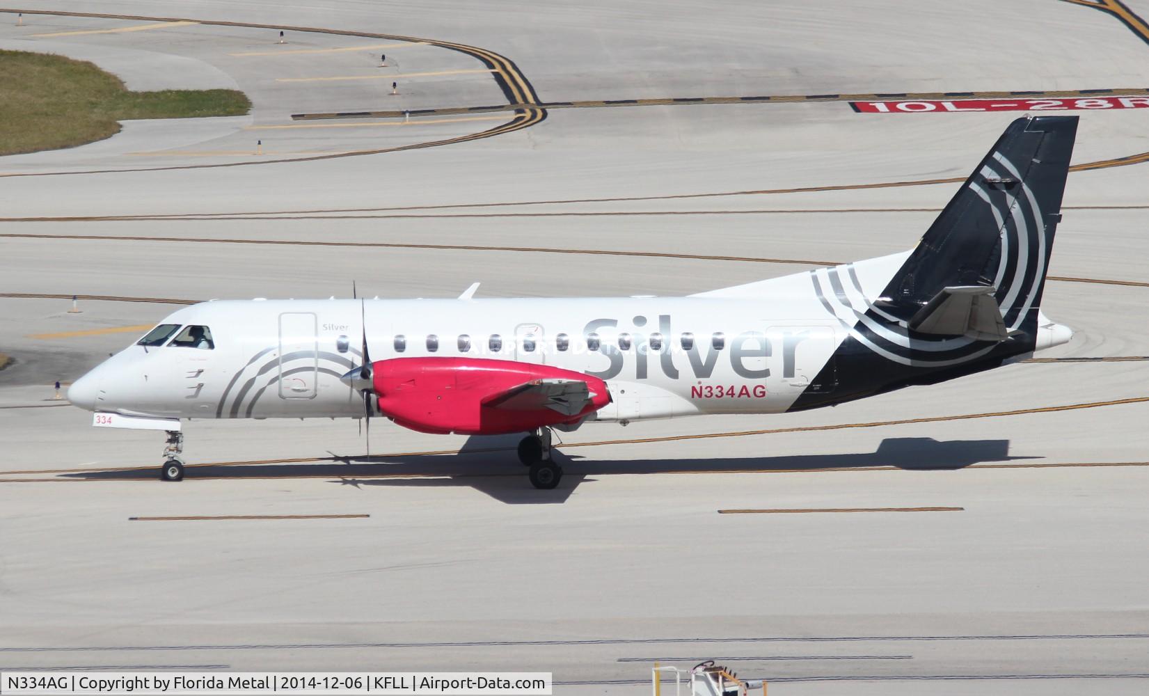 N334AG, 1998 Saab 340B C/N 340B-434, SIL S340 zx FLL-JAX