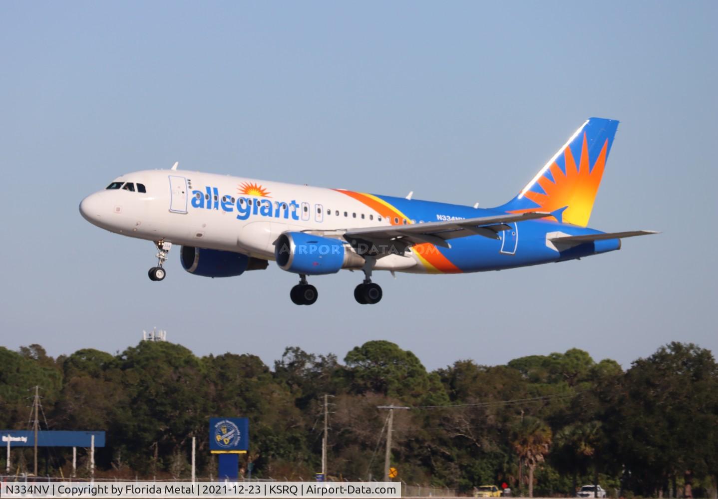 N334NV, 2006 Airbus A319-111 C/N 2831, AAY A319 zx MDT-SRQ