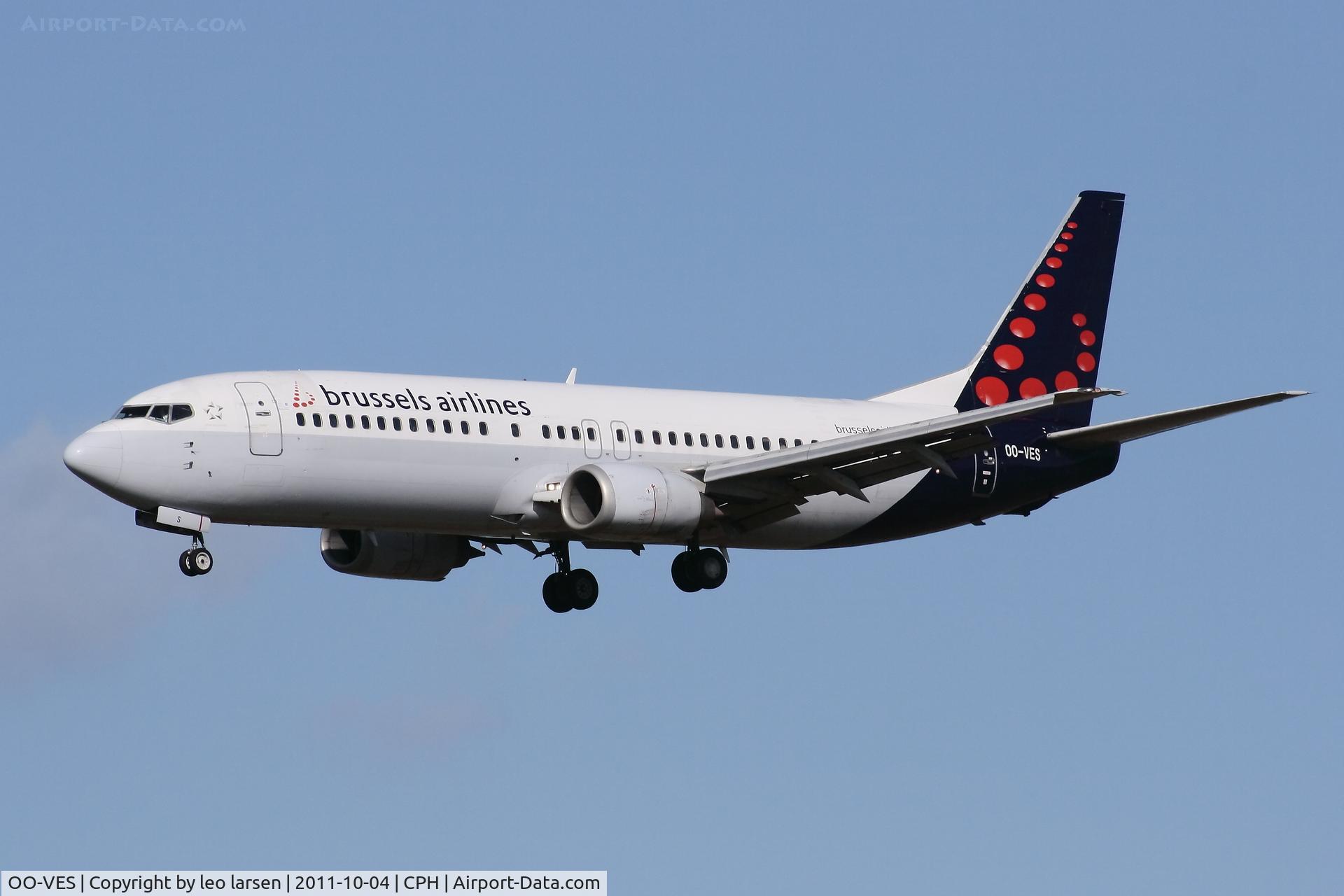 OO-VES, 1996 Boeing 737-43Q C/N 28493, Copenhagen 4.10.2011
