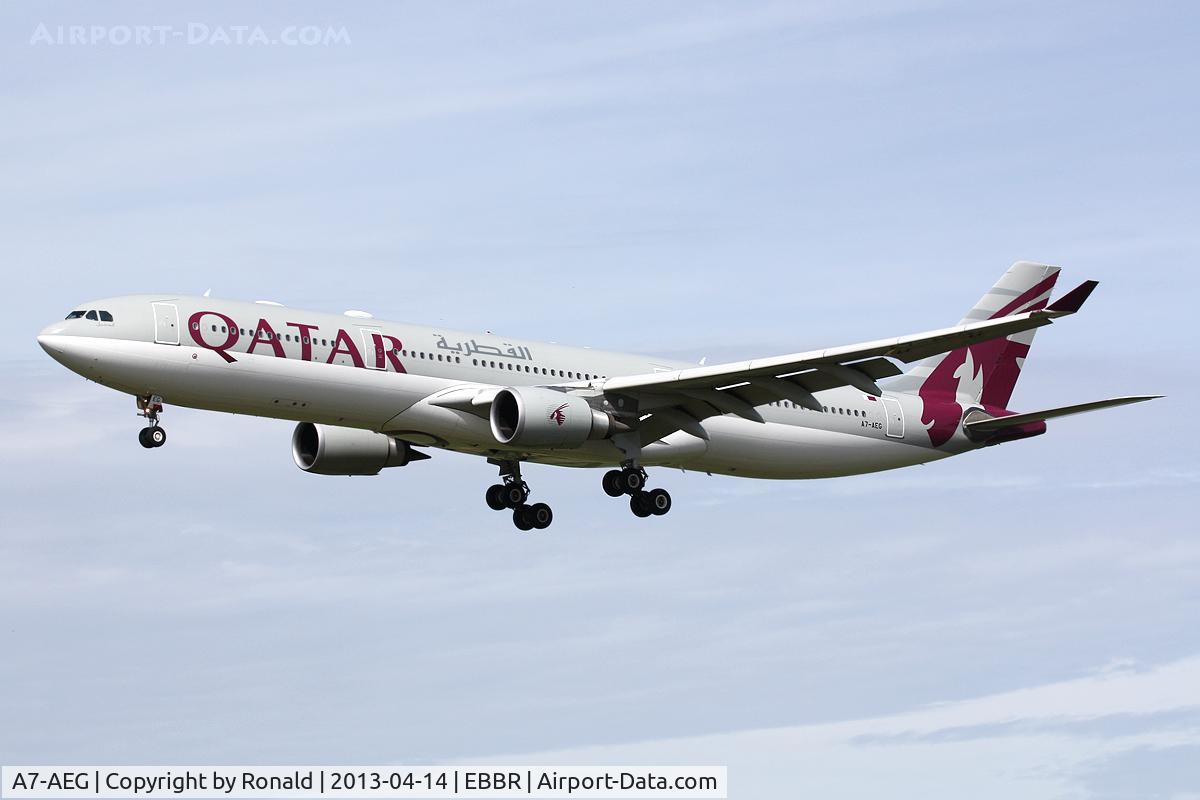 A7-AEG, 2006 Airbus A330-302 C/N 734, at bru